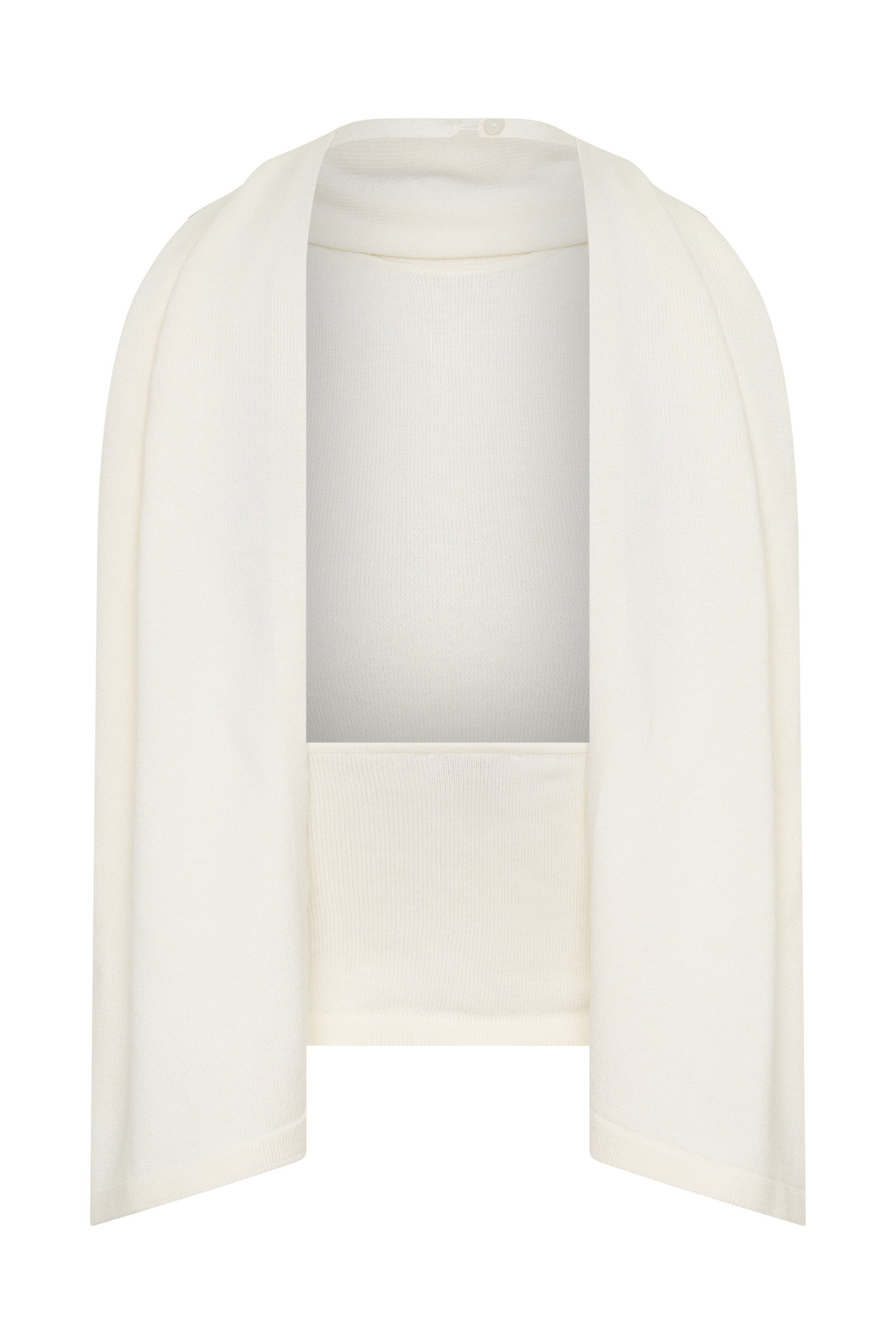 Misty Halter Backless Knit Top - Ivory - Image 10