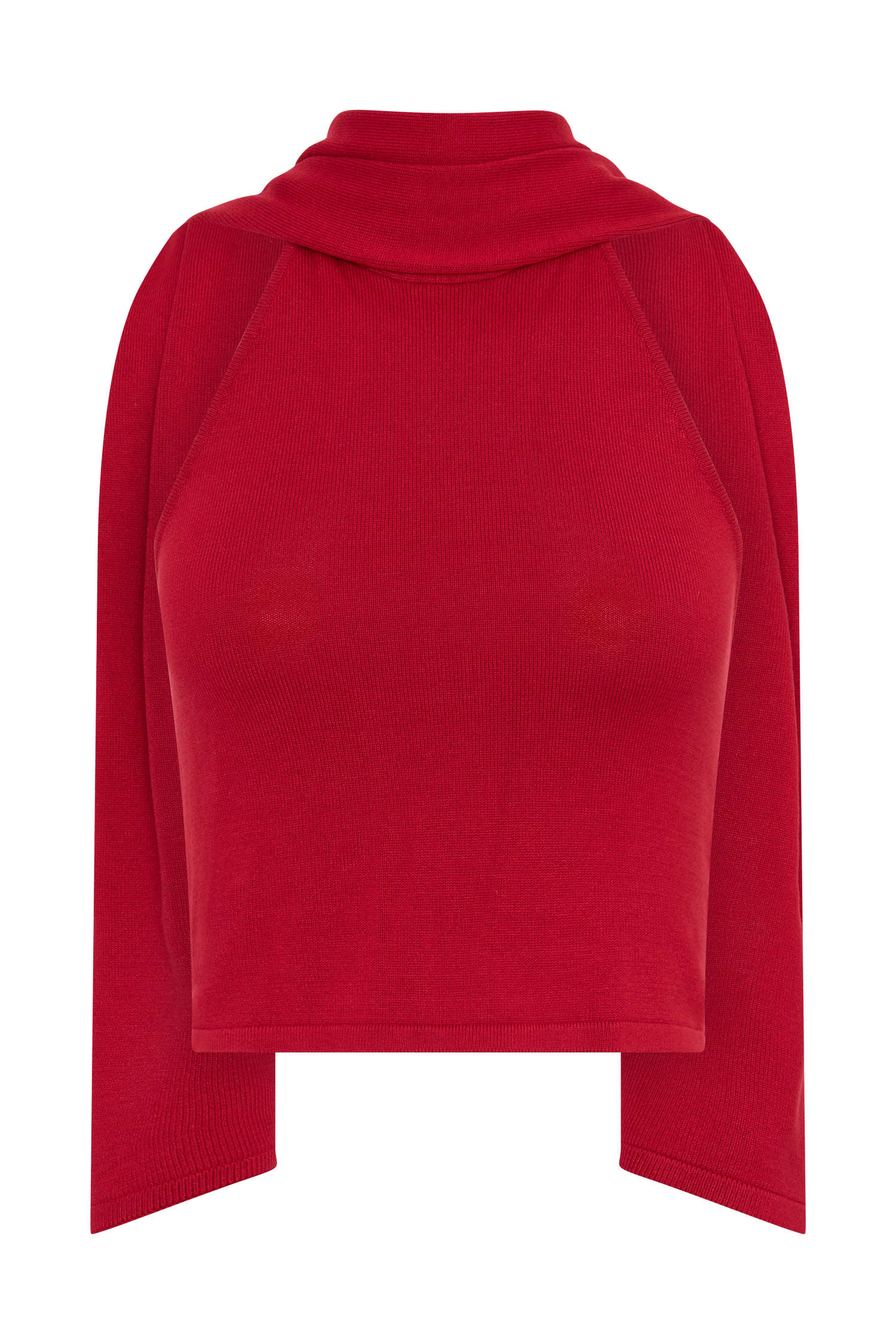 Misty Halter Backless Knit Top - Red - Image 11