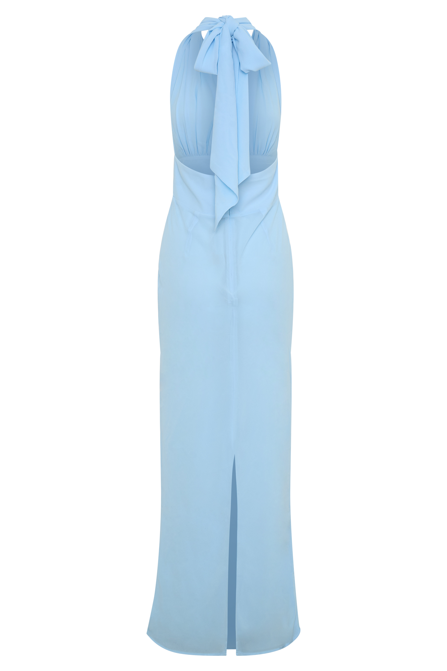 Nadine Halter Chiffon Maxi Dress - Blue - Image 8
