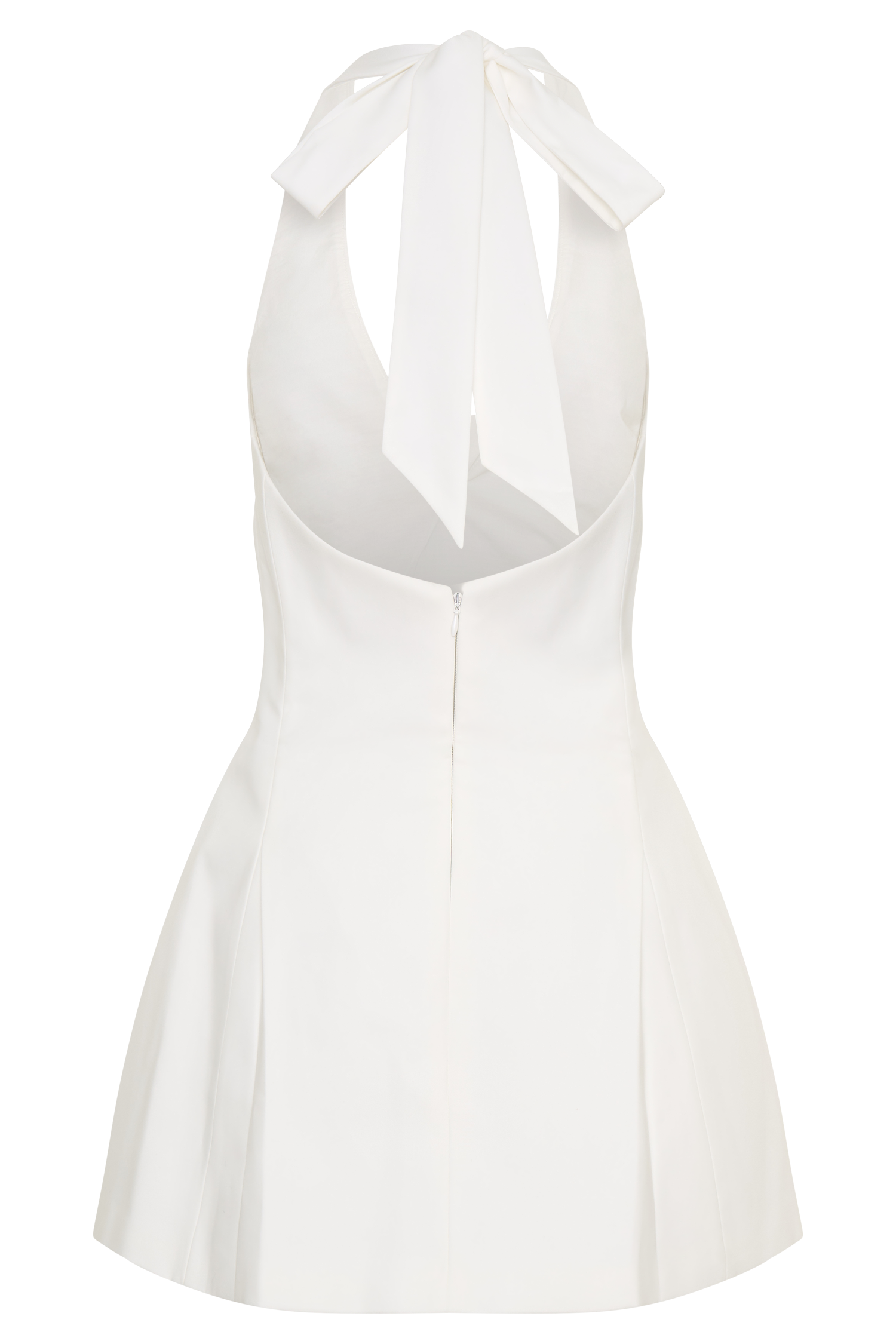 Nelly Halter Neck Cotton Mini Dress - White - Image 8