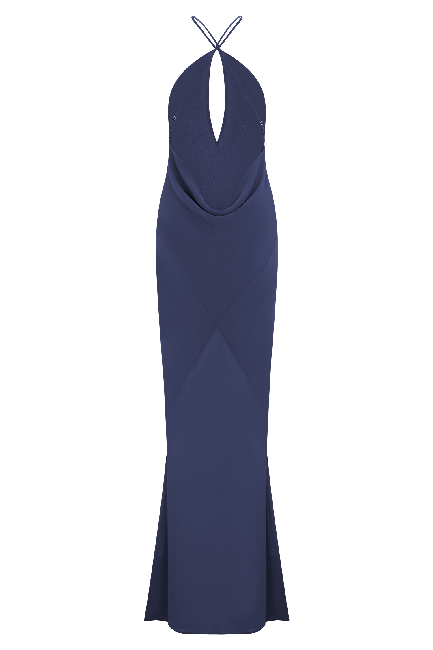 Nerea Slip Halter Maxi Dress - Purple Ink - Image 6
