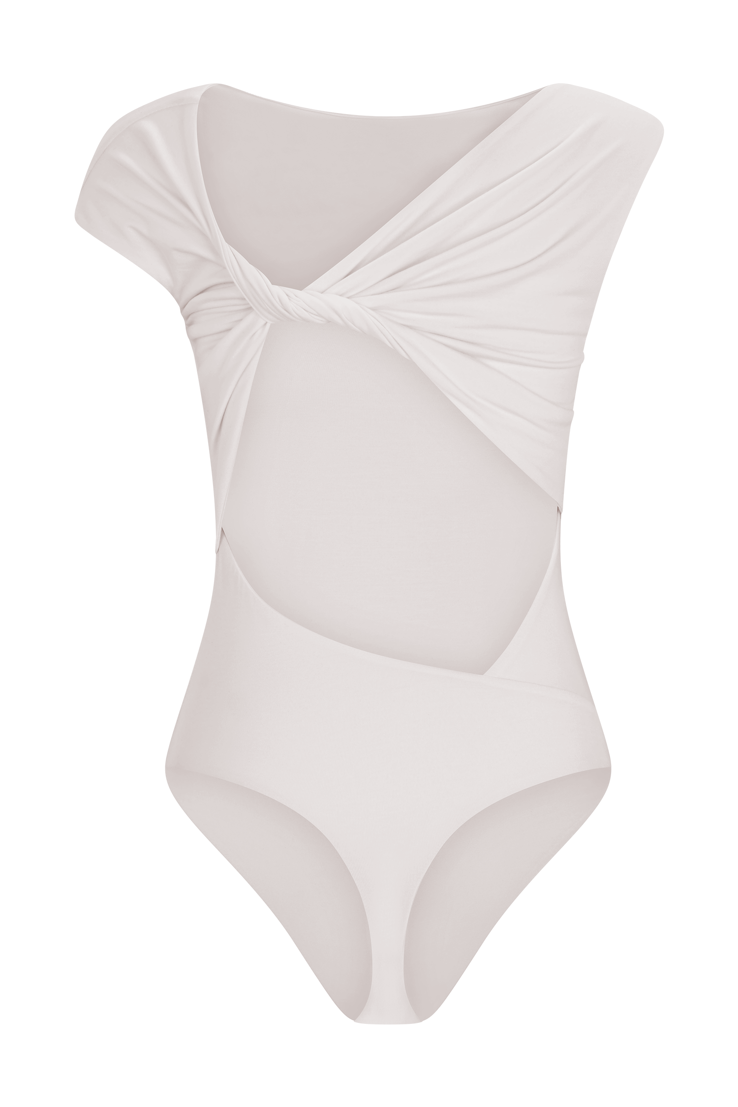 Niamh Modal Twist Back Bodysuit - Ivory - Image 10