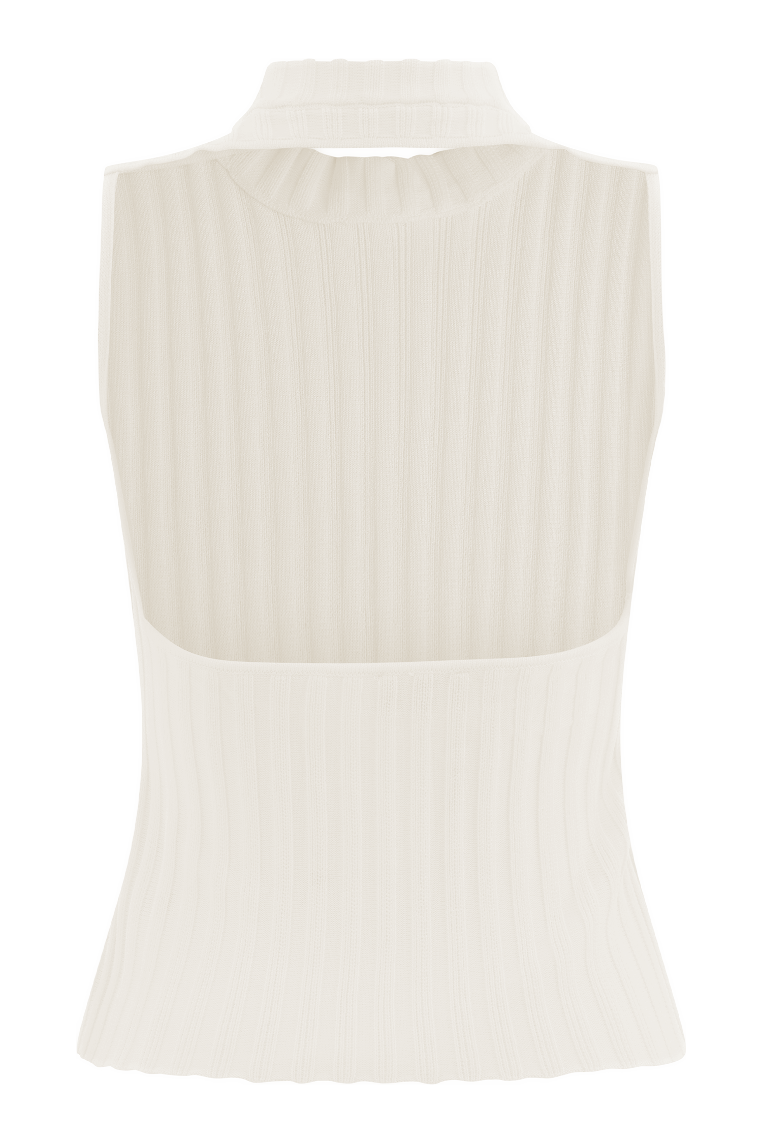 Oona Turtle Neck Knit Top - Ivory - Image 6