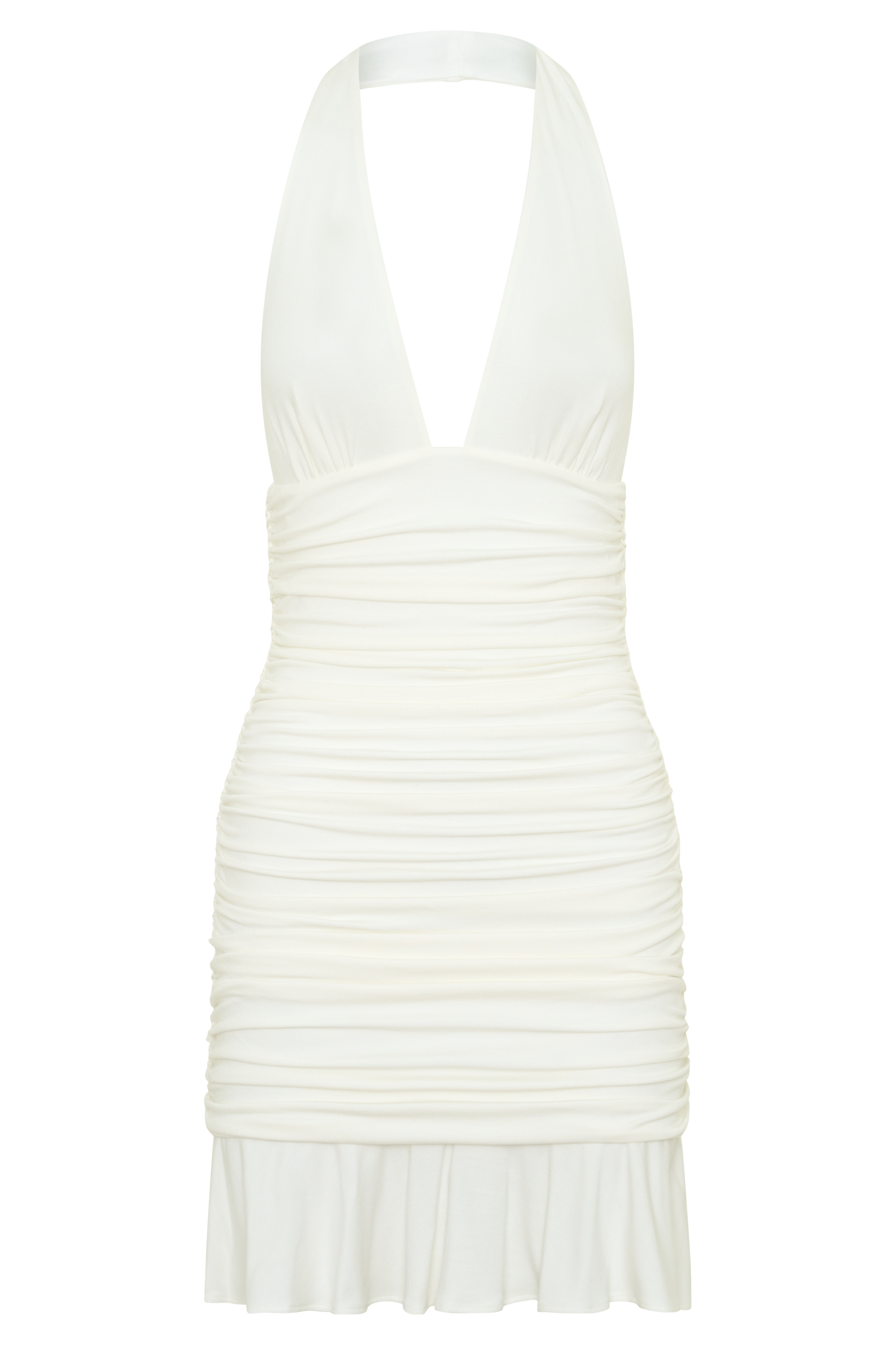 Peregrine Modal Halter Mini Dress - Ivory - Image 7