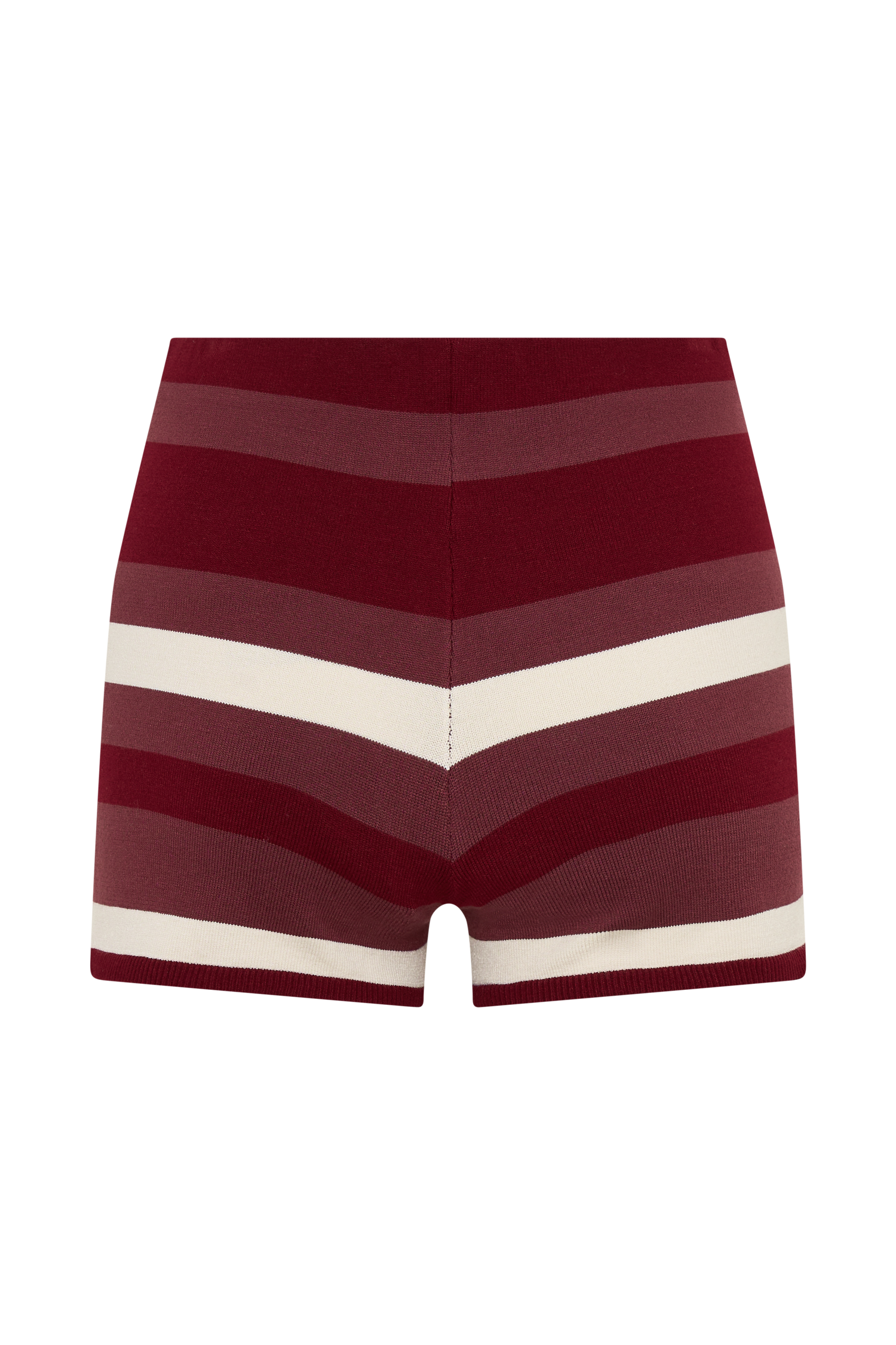 Philly Stripe Knit Short - Burgundy/Cream - Image 9