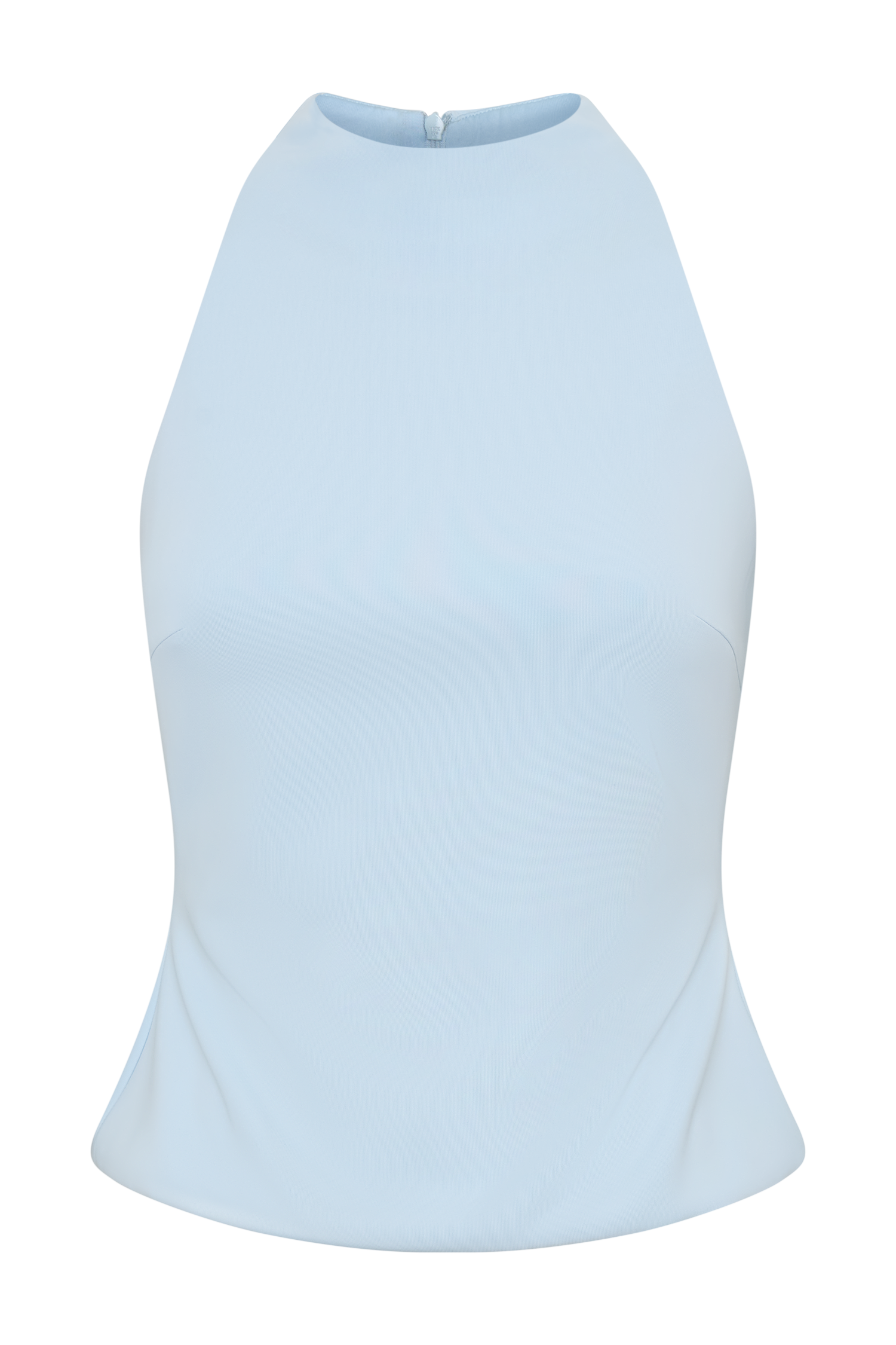 Portia Scuba Sleeveless Top - Pale Blue - Image 9
