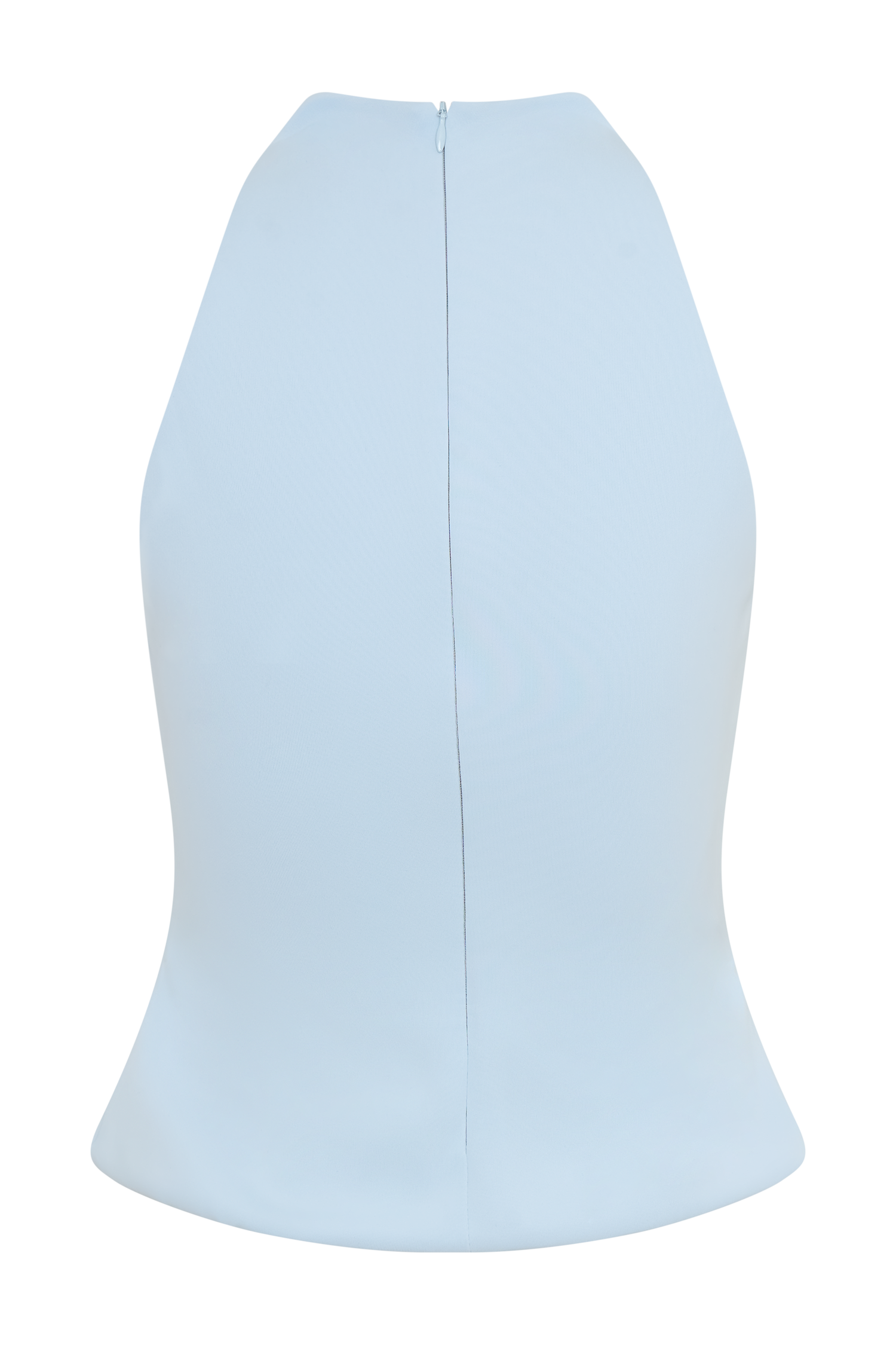 Portia Scuba Sleeveless Top - Pale Blue - Image 8