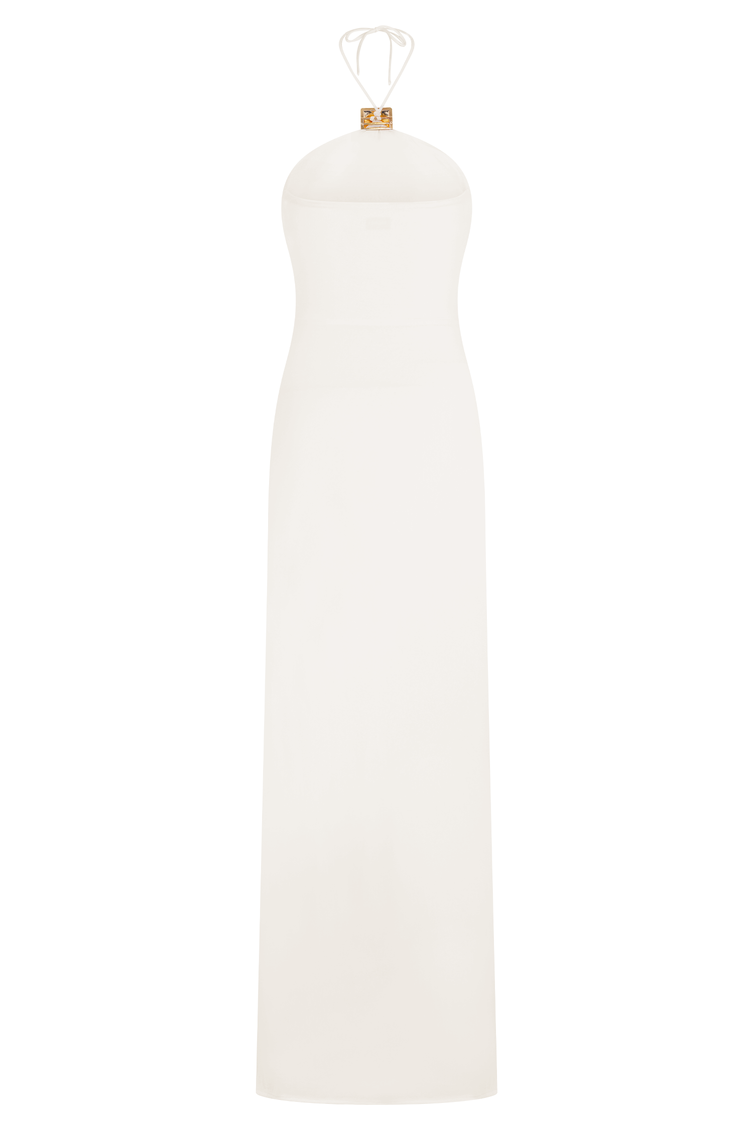 Quincy Halter Maxi Dress With Hardware - Ivory - Image 5