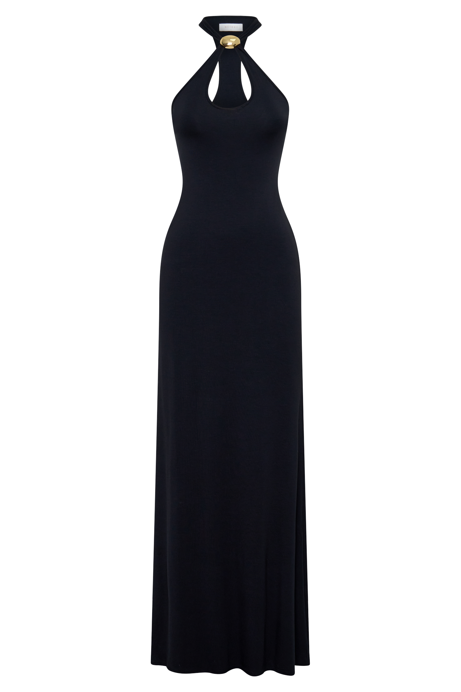 Ramona Modal Maxi Dress With Hardware - Black - Image 7