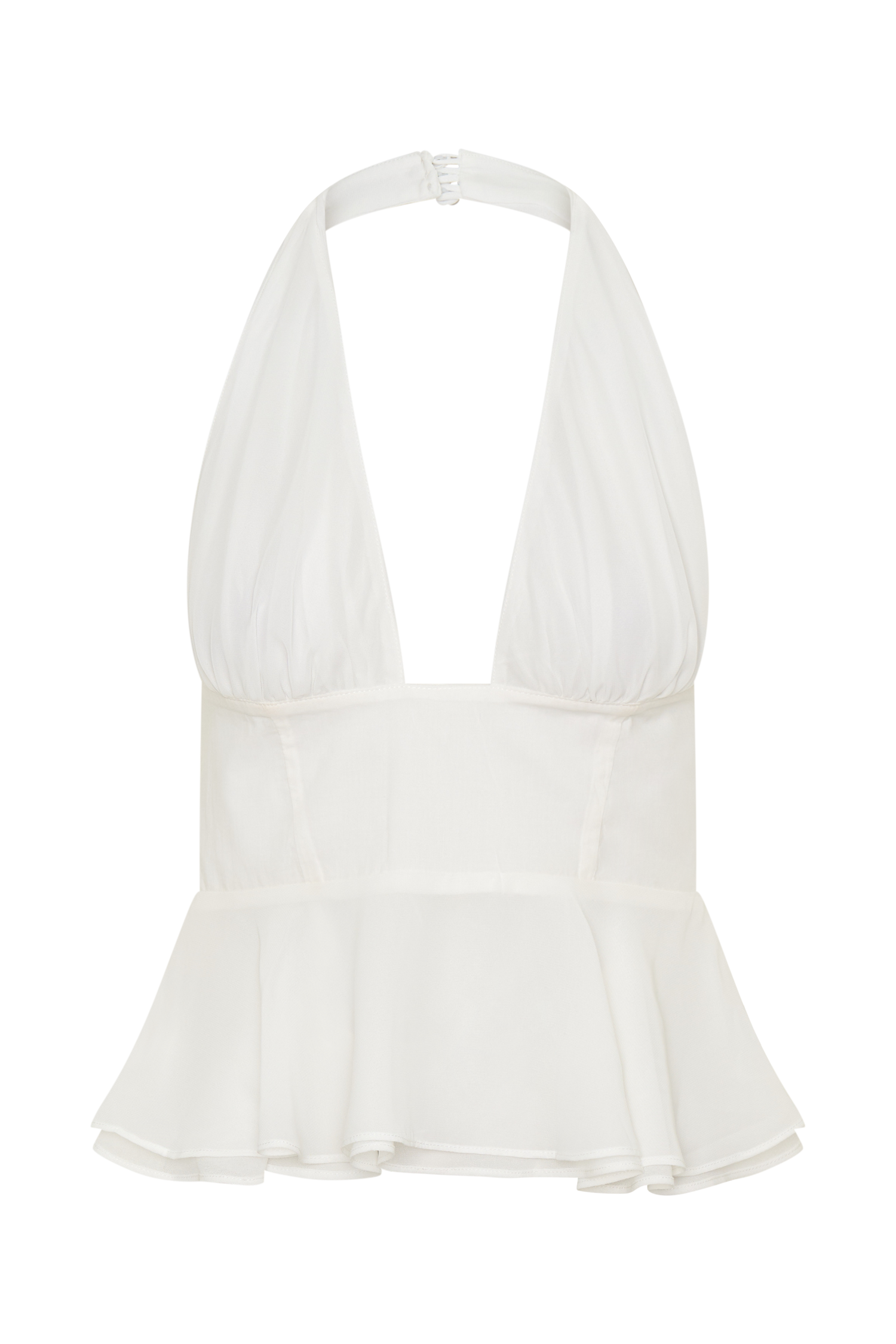 River Halter Neck Sleeveless Top - White - Image 8