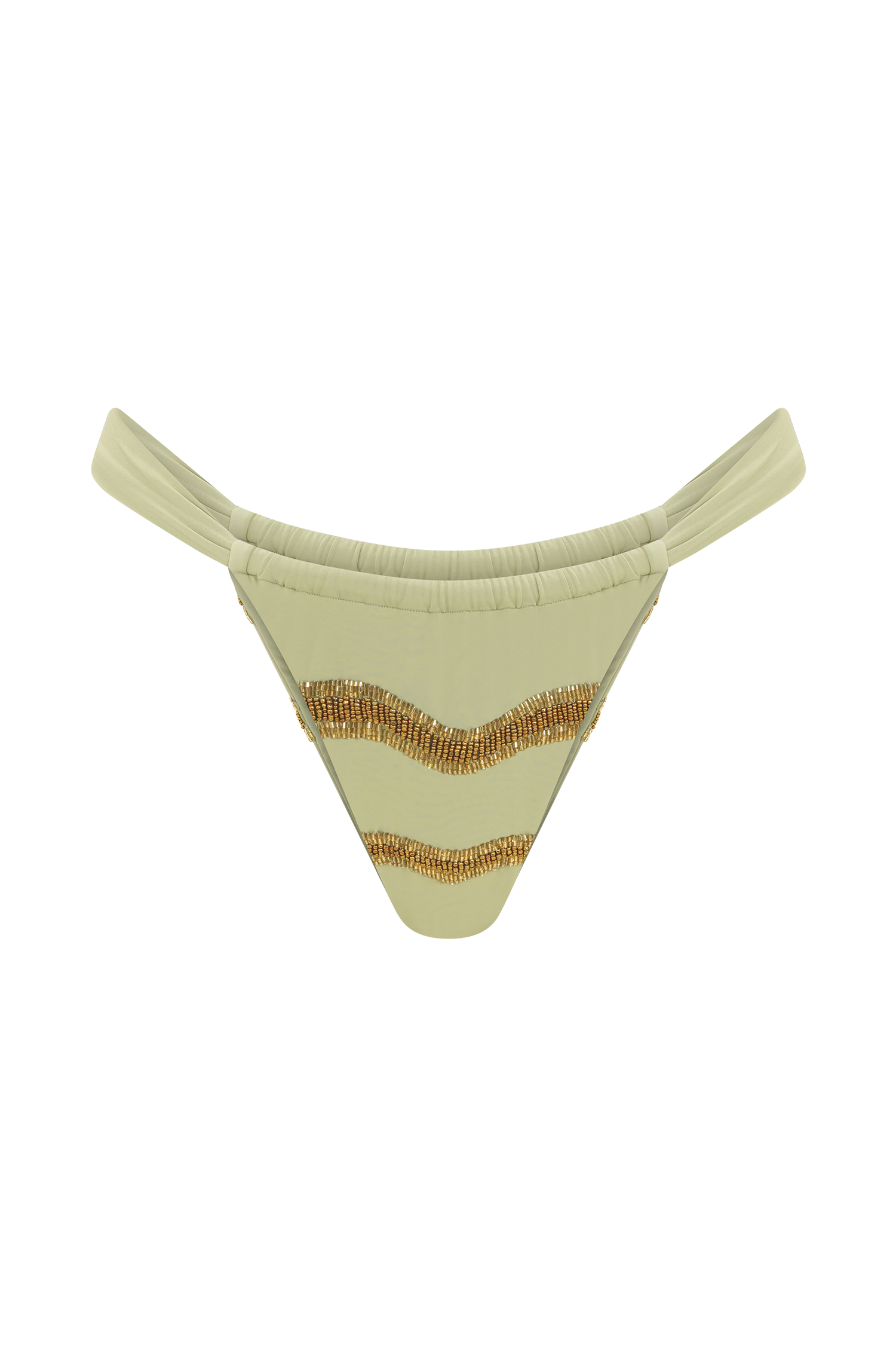 Robyn Beaded Bikini Bottom - Sage - Image 8