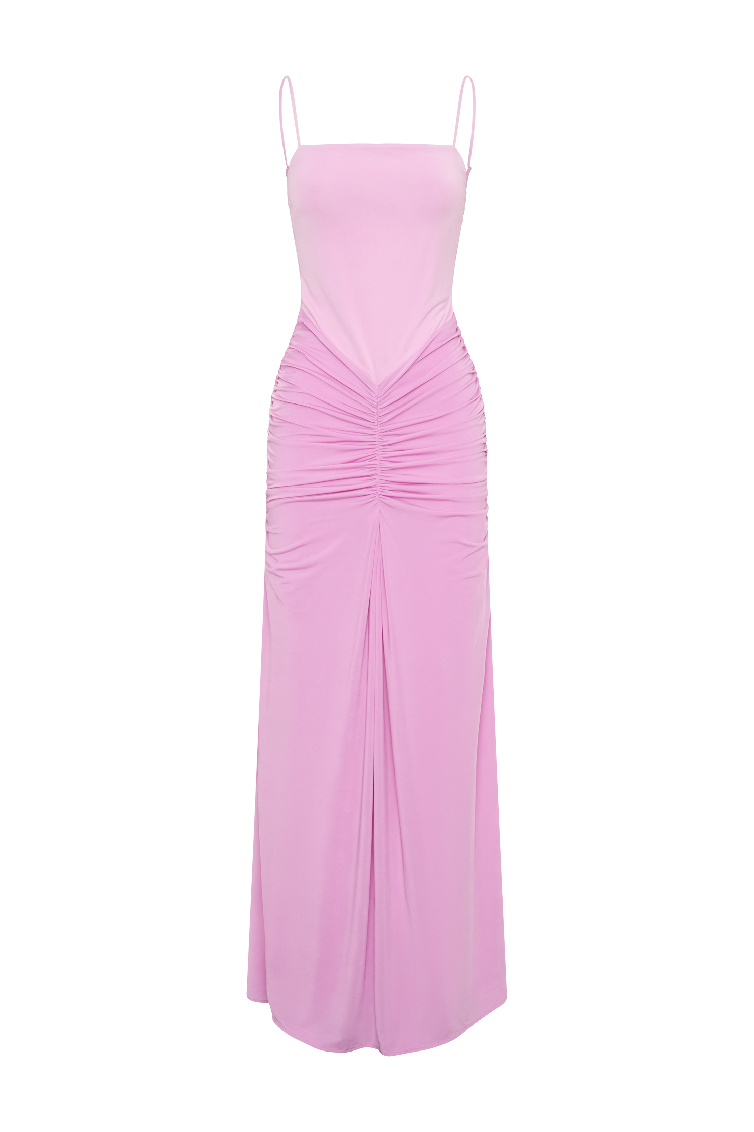 Roisin Slinky Maxi Dress - Powder Pink - Image 7