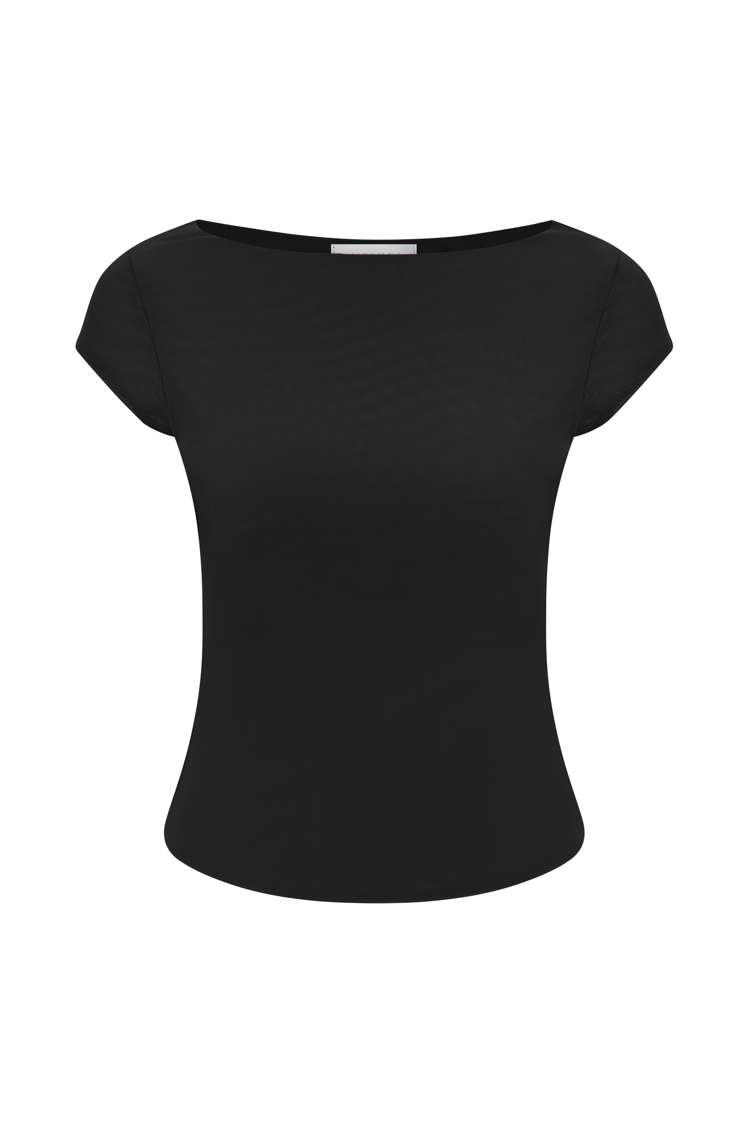 Romana Short Sleeve Mesh Top - Black - Image 10