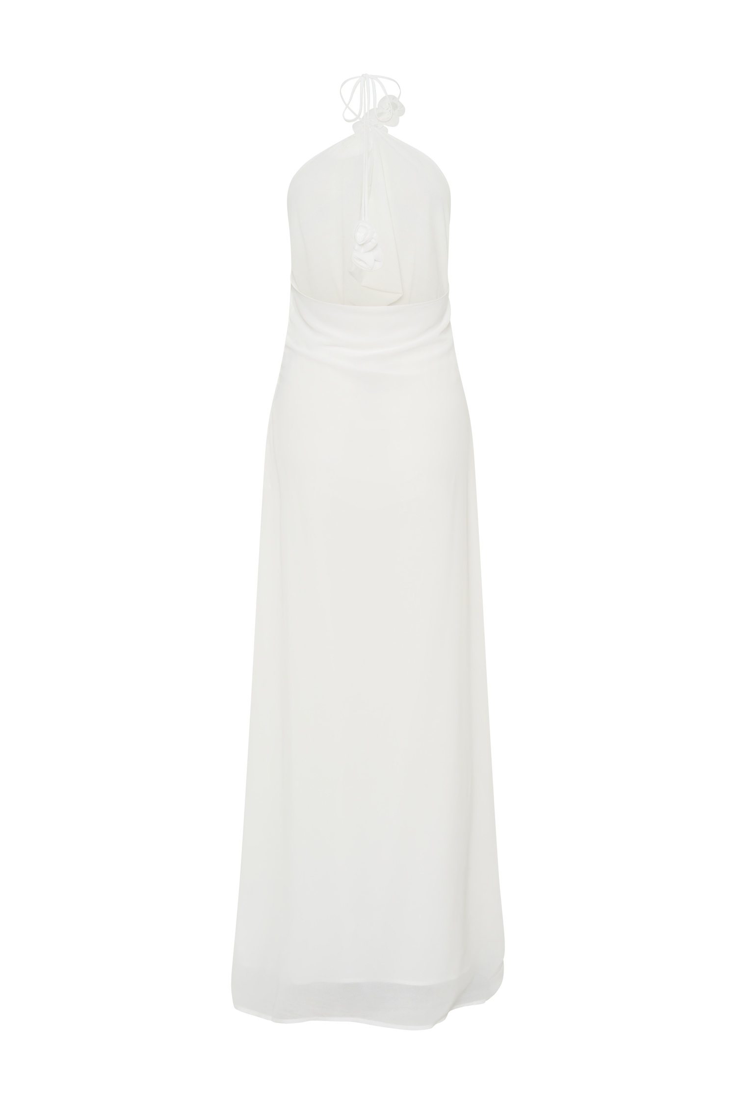 Rosalia Cowl Neck Maxi Dress - White - Image 6