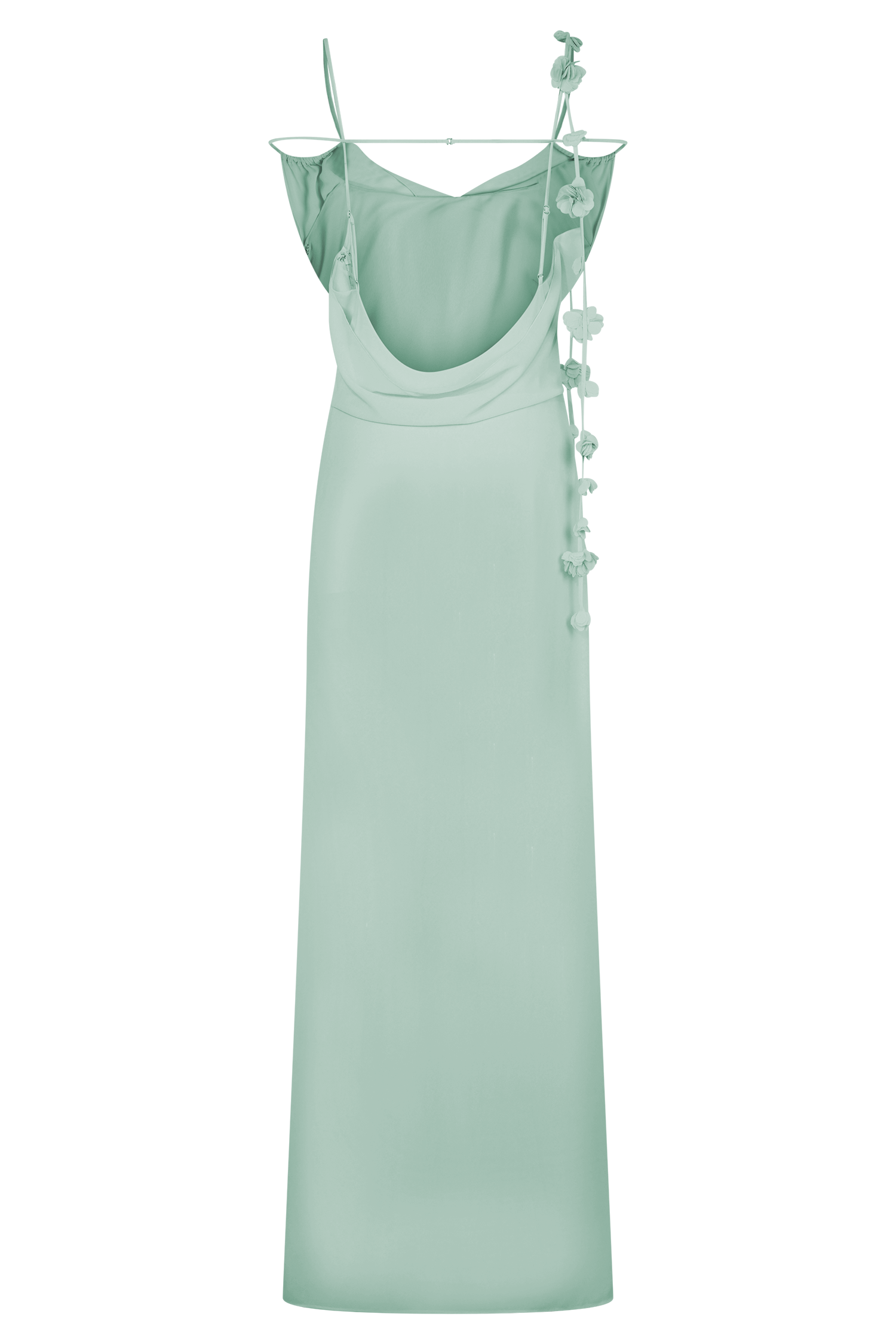 Rosalie Floral Chiffon Maxi Dress - Lagoon - Image 10