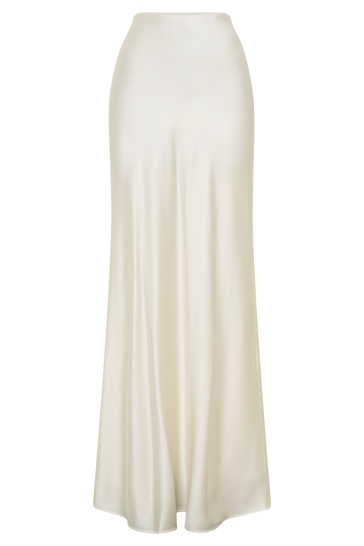Sabrina Silk Blend Maxi Skirt - Ivory - Image 10