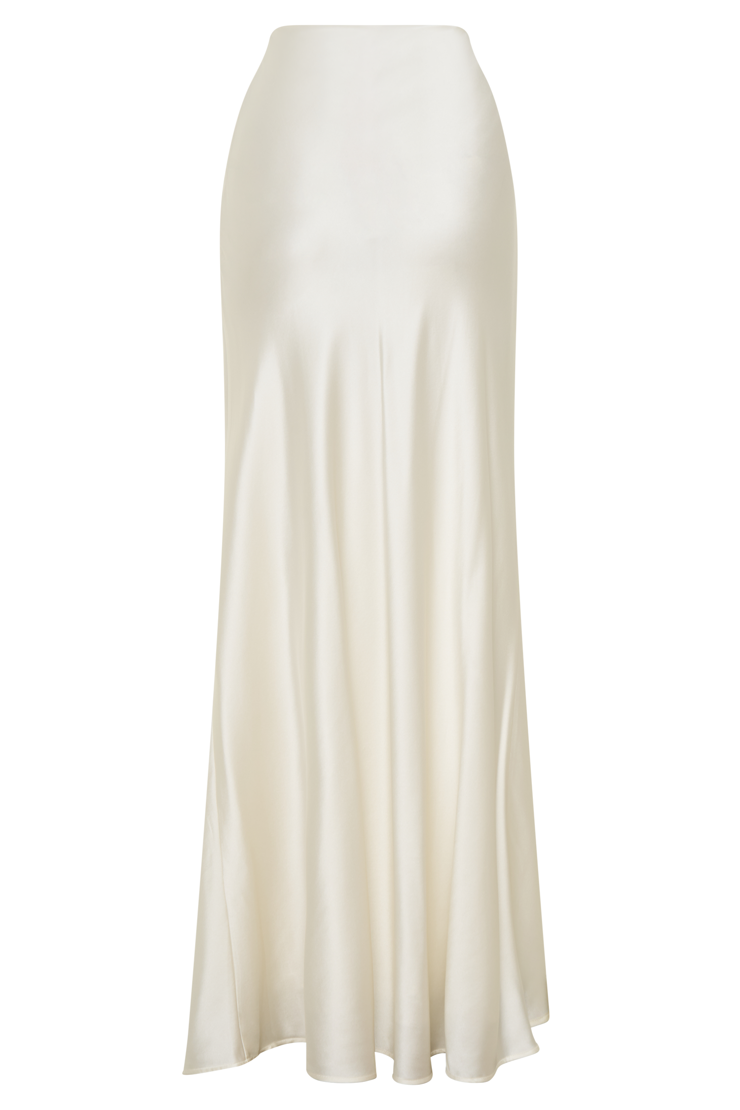 Sabrina Silk Blend Maxi Skirt - Ivory - Image 9
