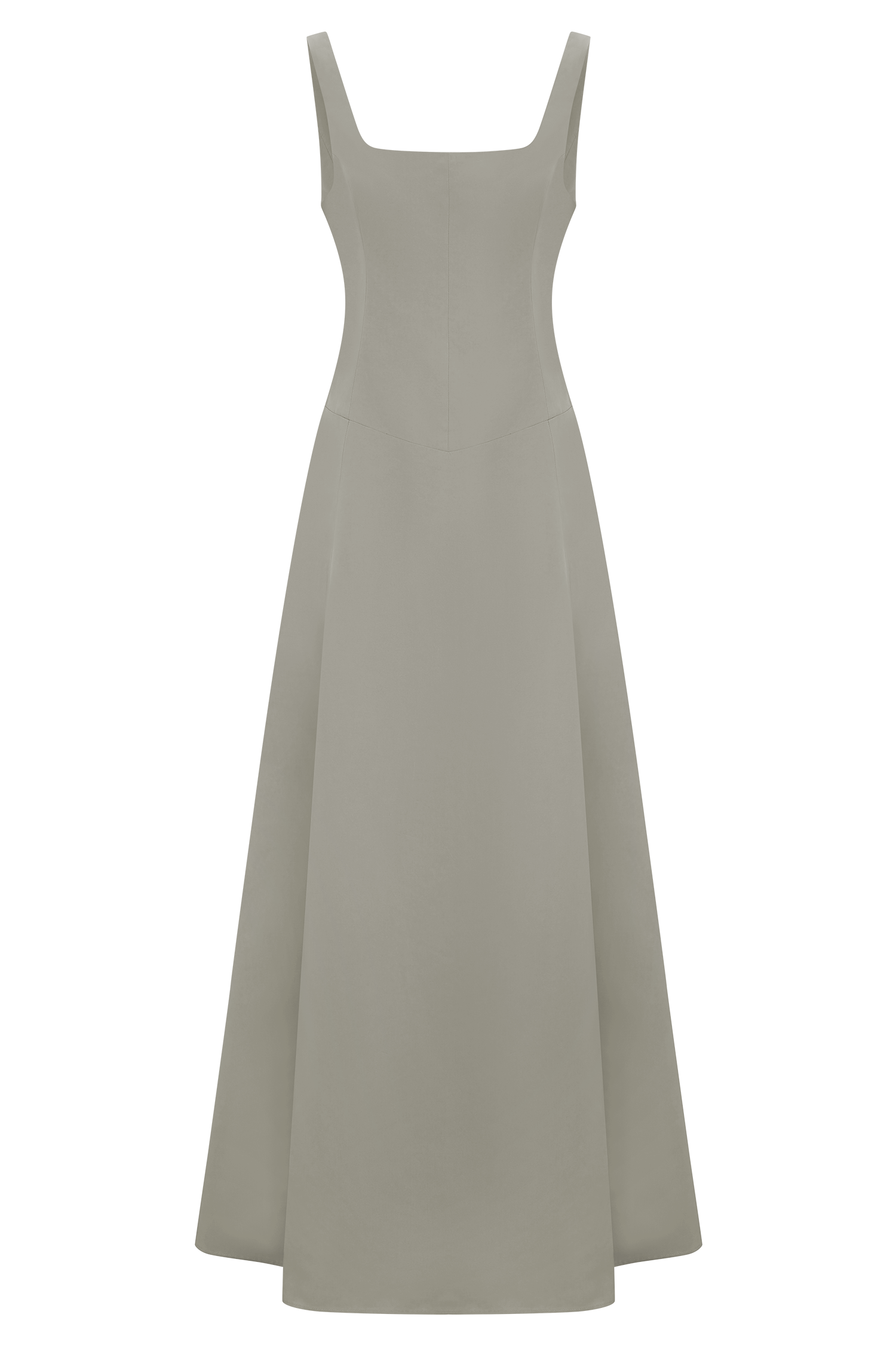 Salma Drop Waist Cotton Maxi Dress - Sage - Image 6