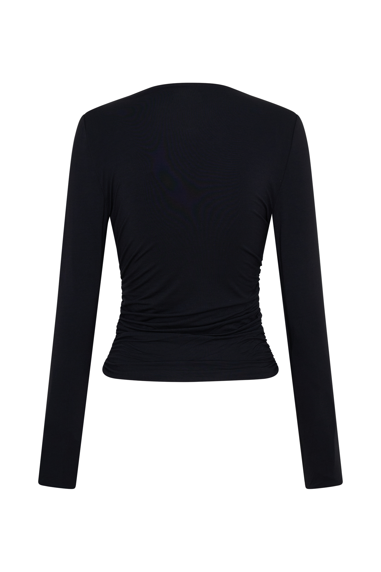 Sari Long Sleeve Modal Top - Black - Image 3