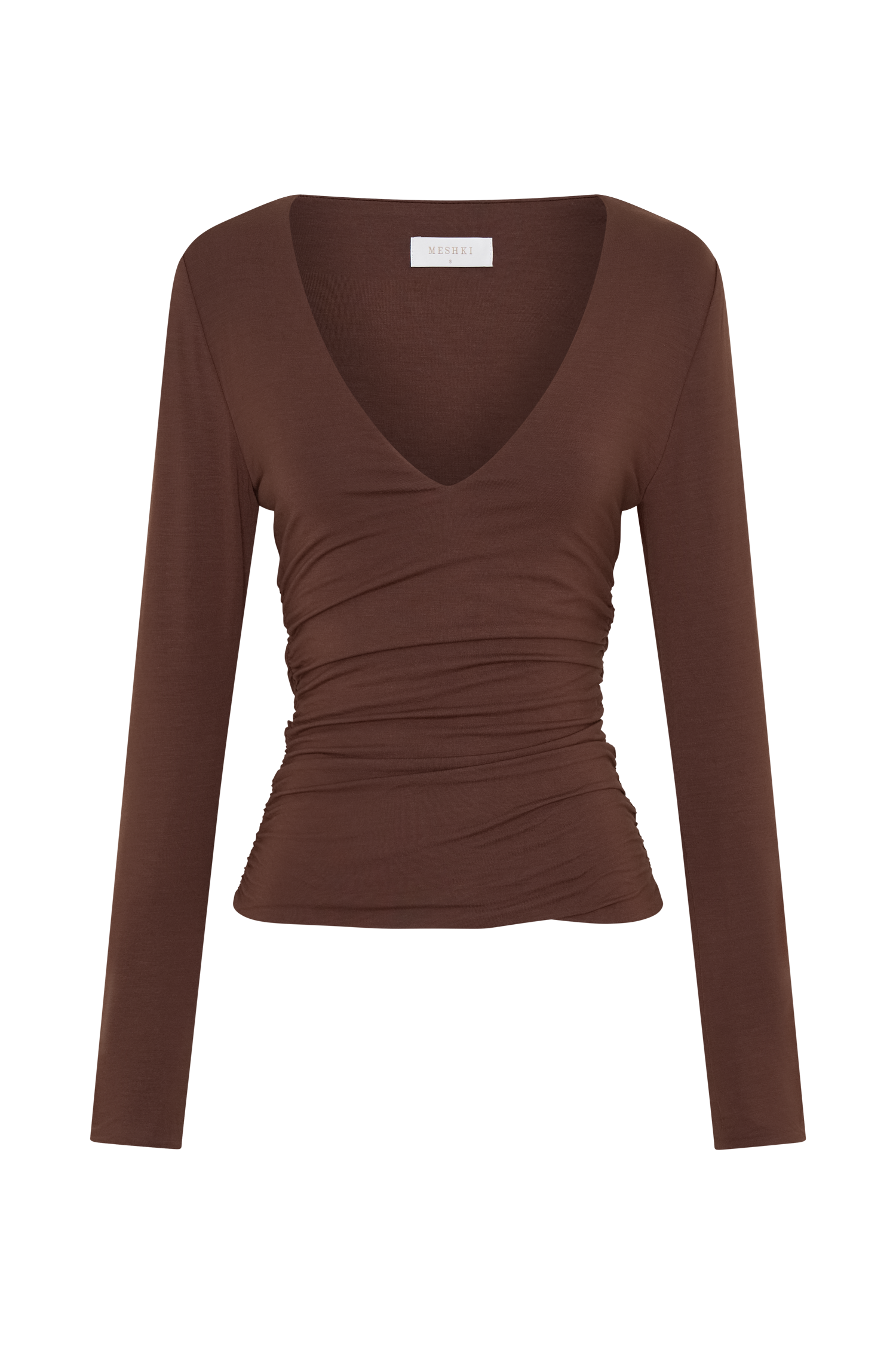 Sari Long Sleeve Modal Top - Chocolate - Image 10
