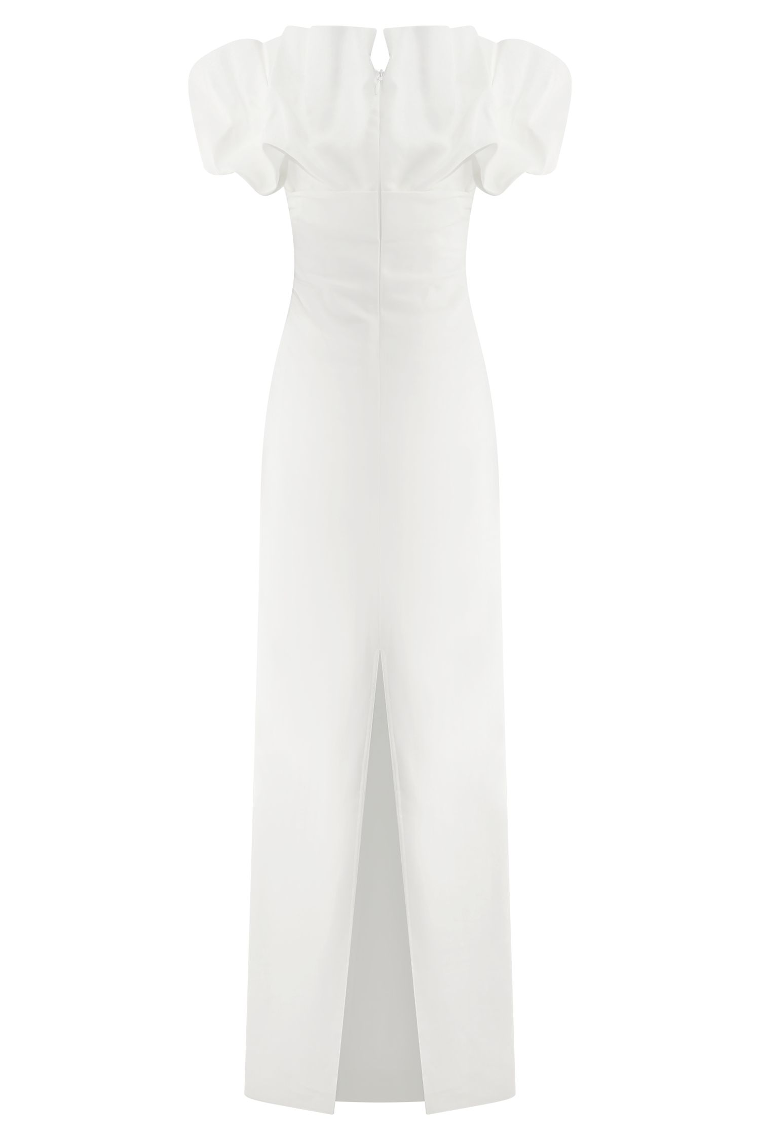 Sariya Sculptural Maxi Dress - White - Image 8