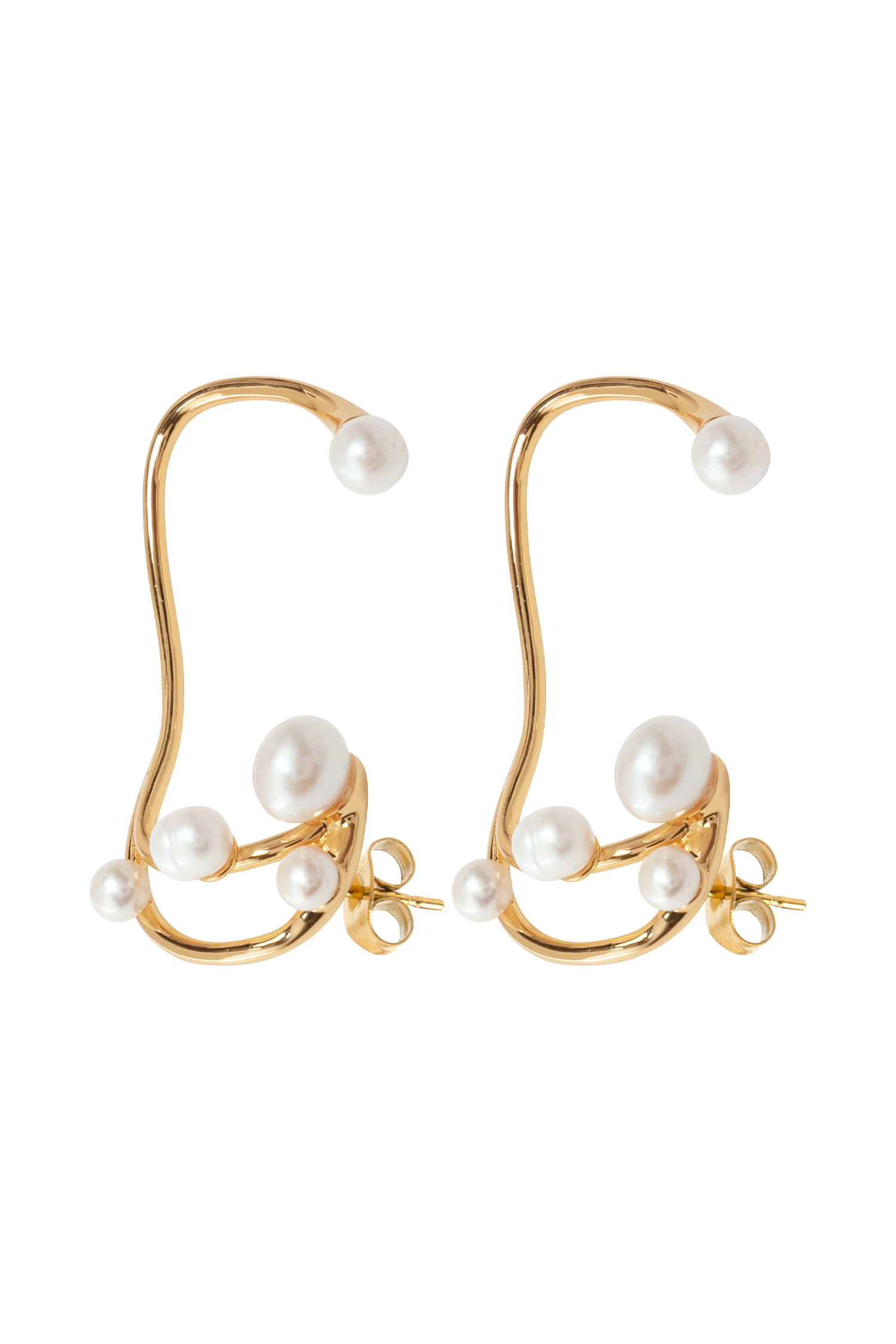 Saskia Freshwater Pearl Ear Cuff - Pearl - Image 5
