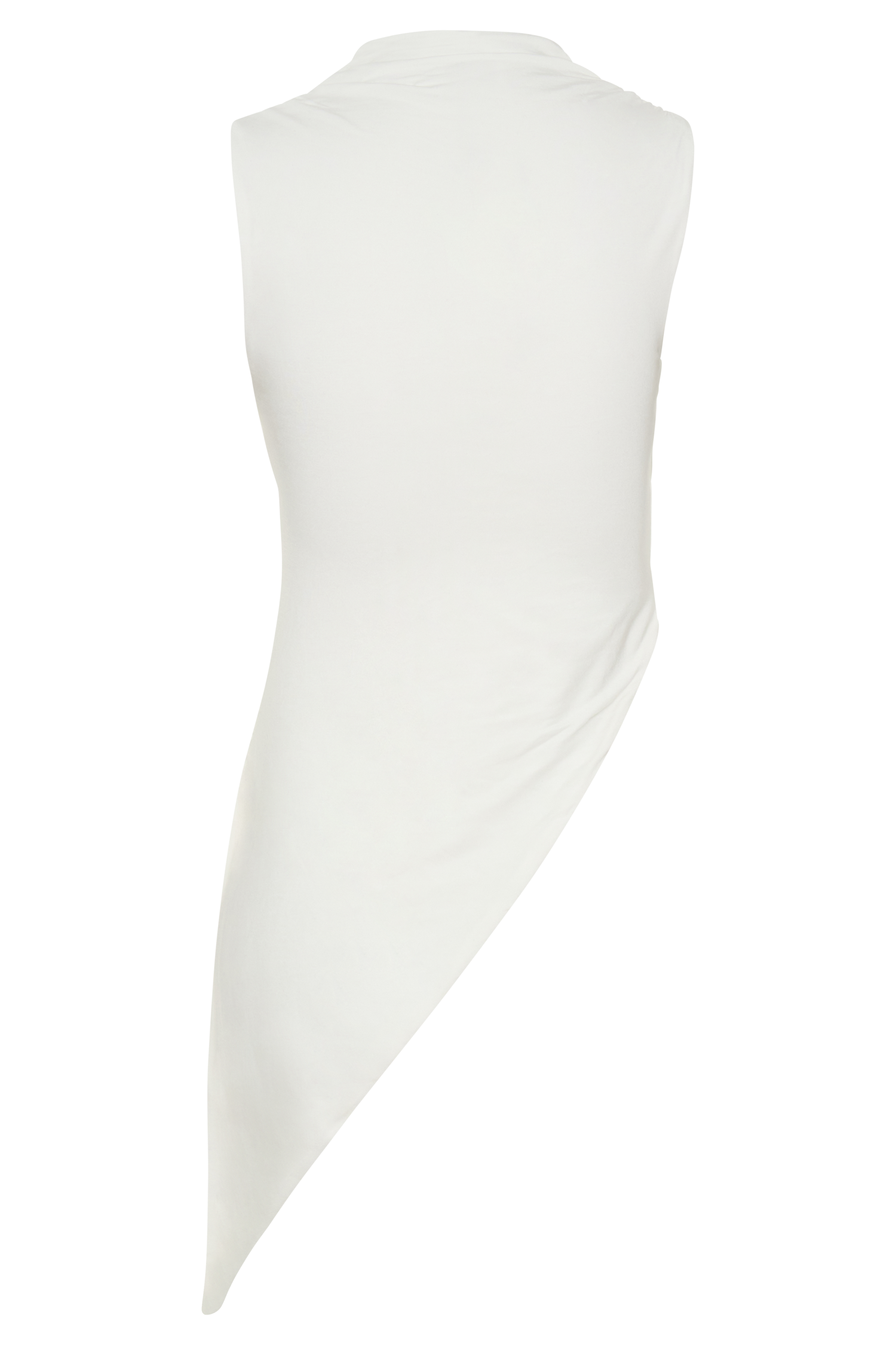 Suong High Neck Gathered Top - White - Image 8