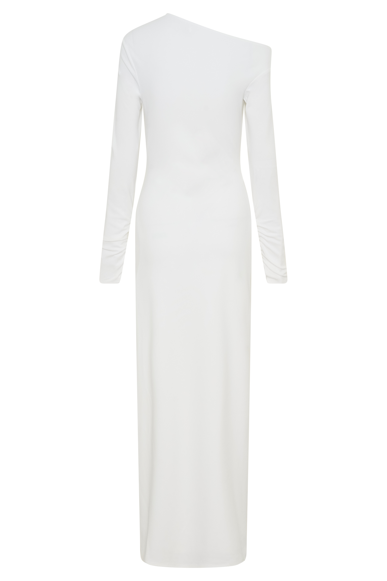 Thalyn Crepe Maxi Dress With Split - White - Image 8