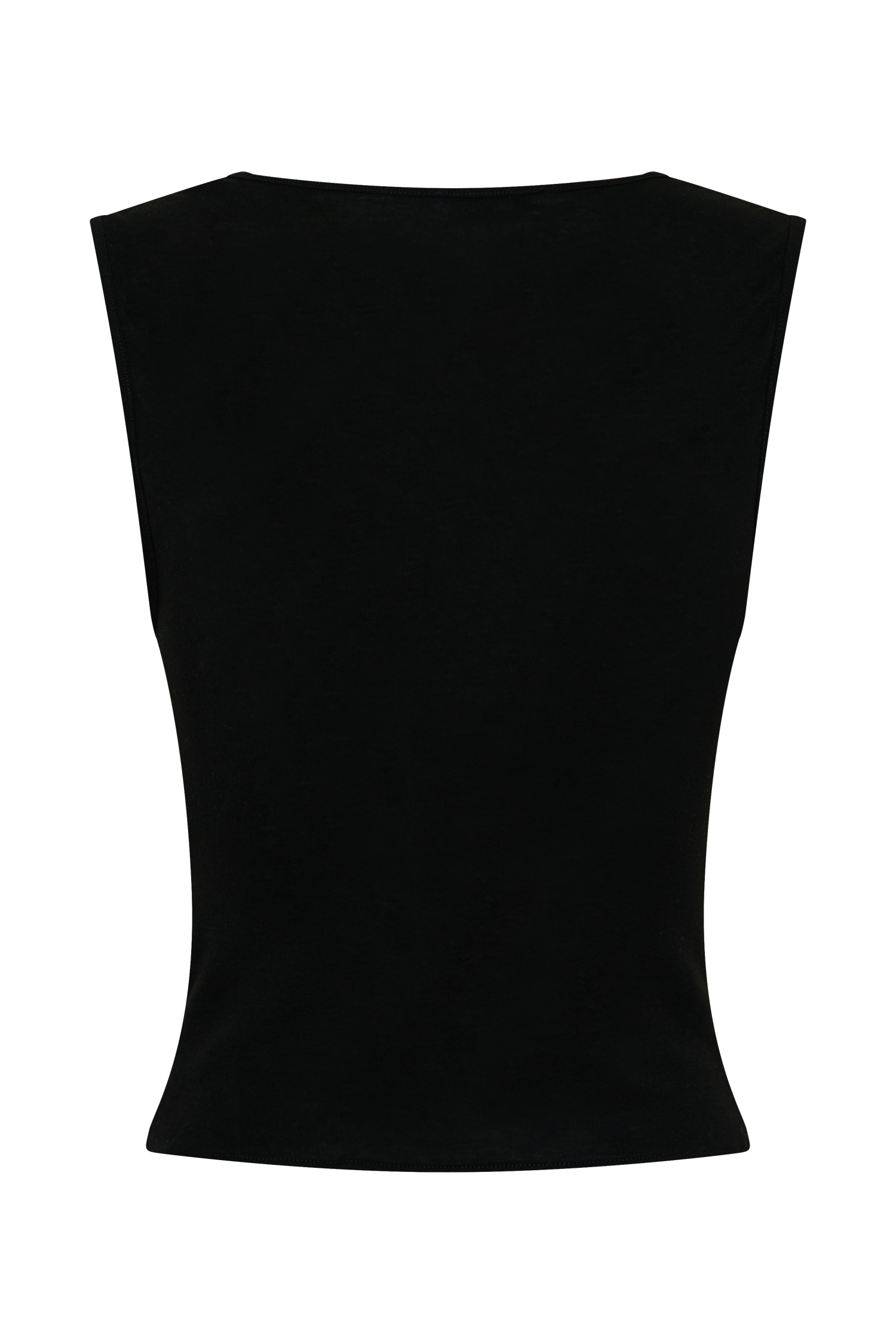 Ciaran Sleeveless Sheer Top - Black - Image 8