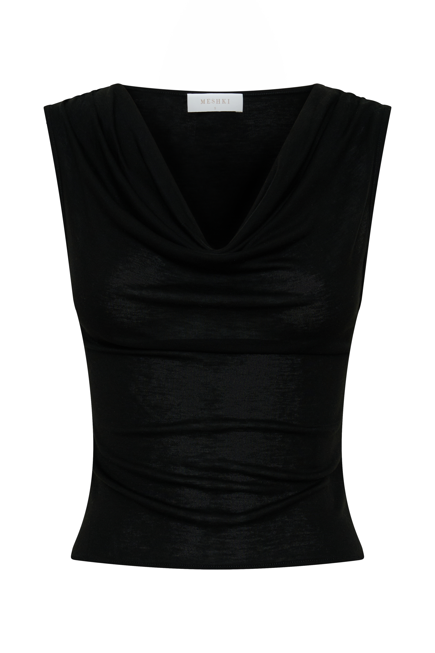 Ciaran Sleeveless Sheer Top - Black - Image 9