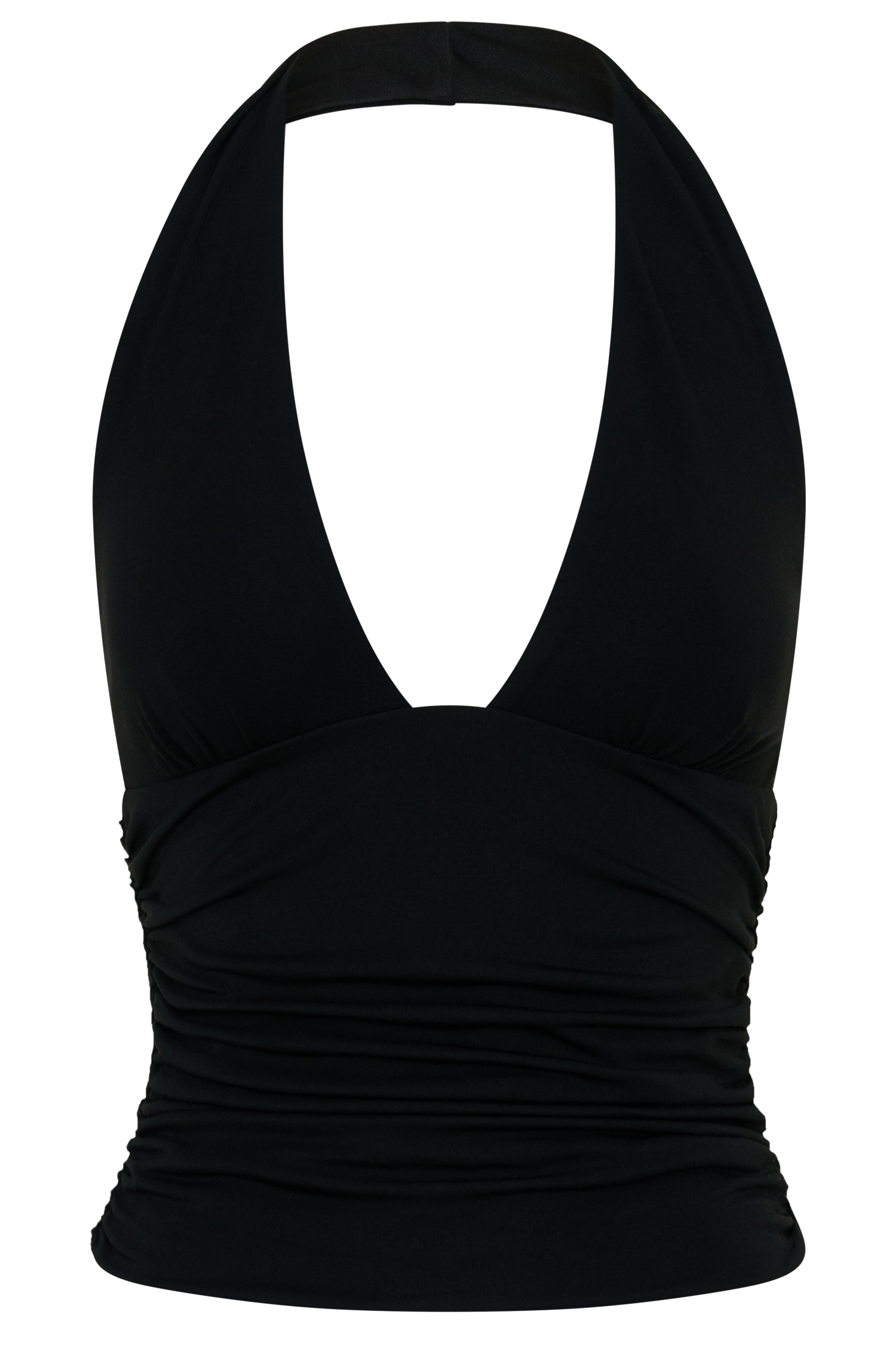Peregrine Modal Gathered Halter Top - Black - Image 9