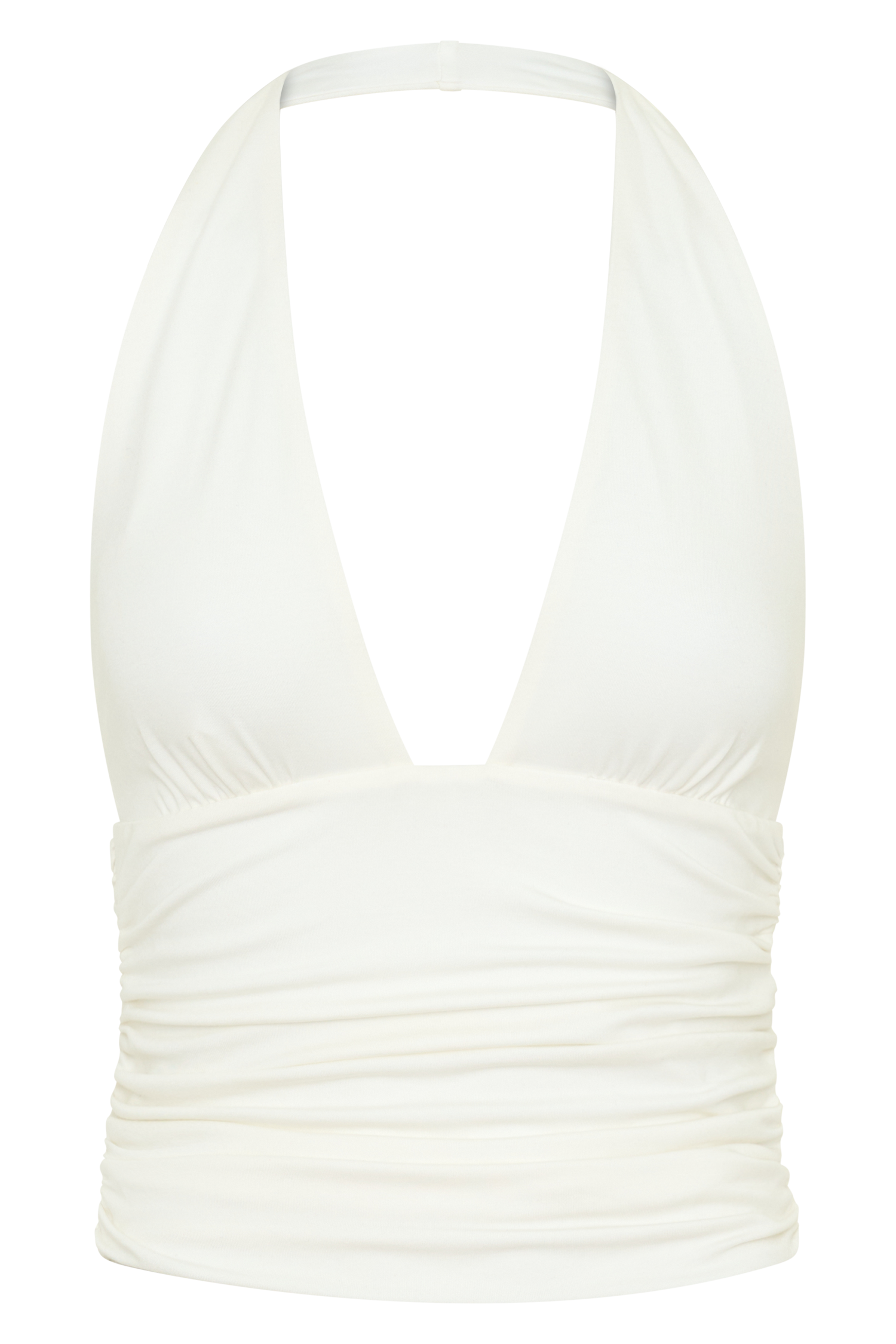 Peregrine Modal Gathered Halter Top - White - Image 11