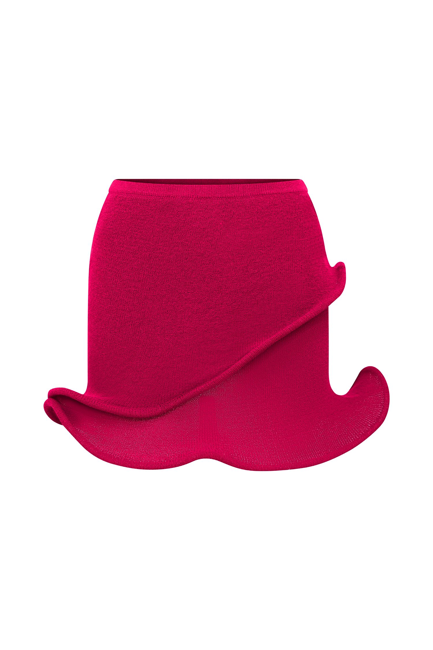 Haisley Knit Mini Skirt - Raspberry - Image 9