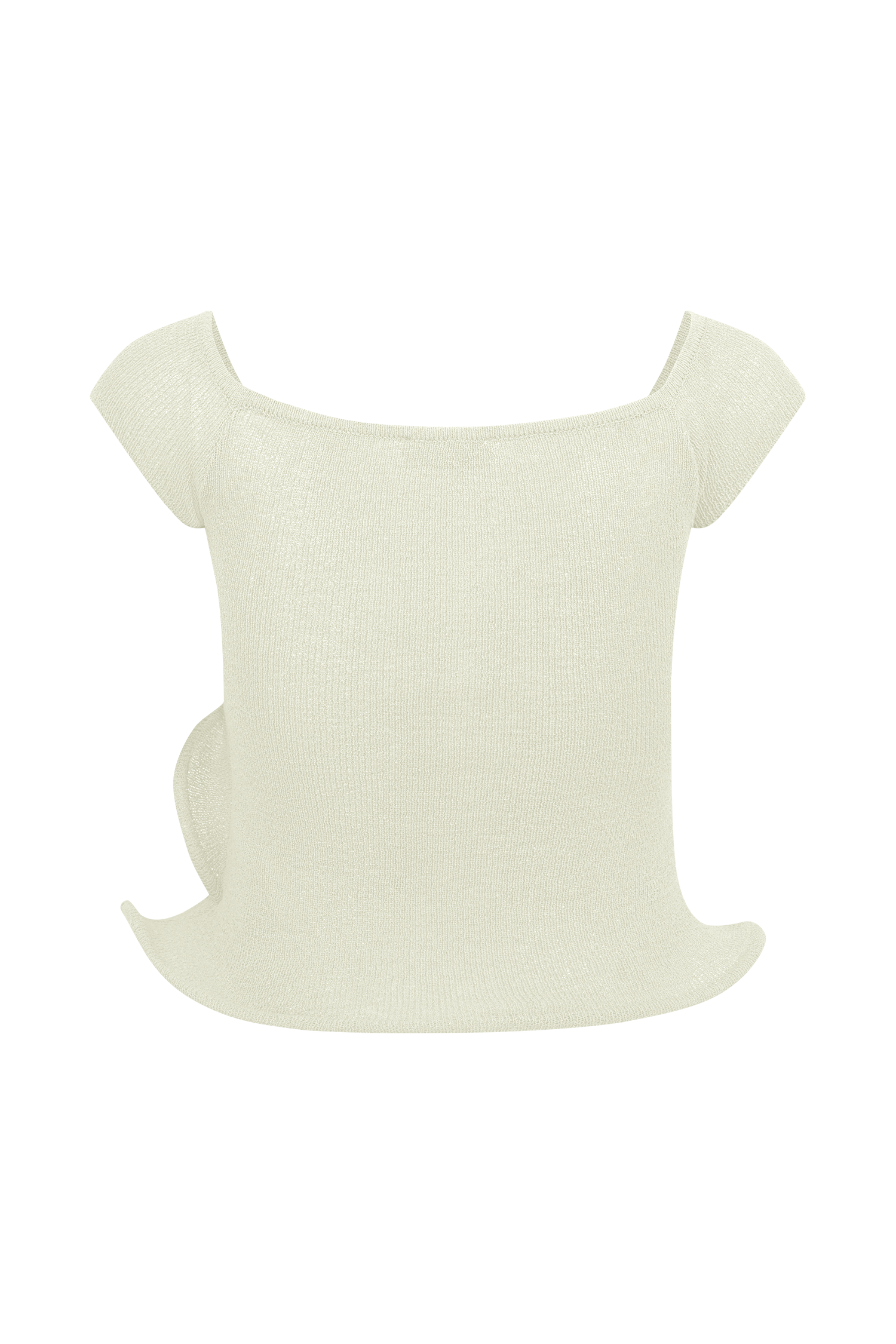 Haisley Off Shoulder Knit Top - Ivory - Image 8