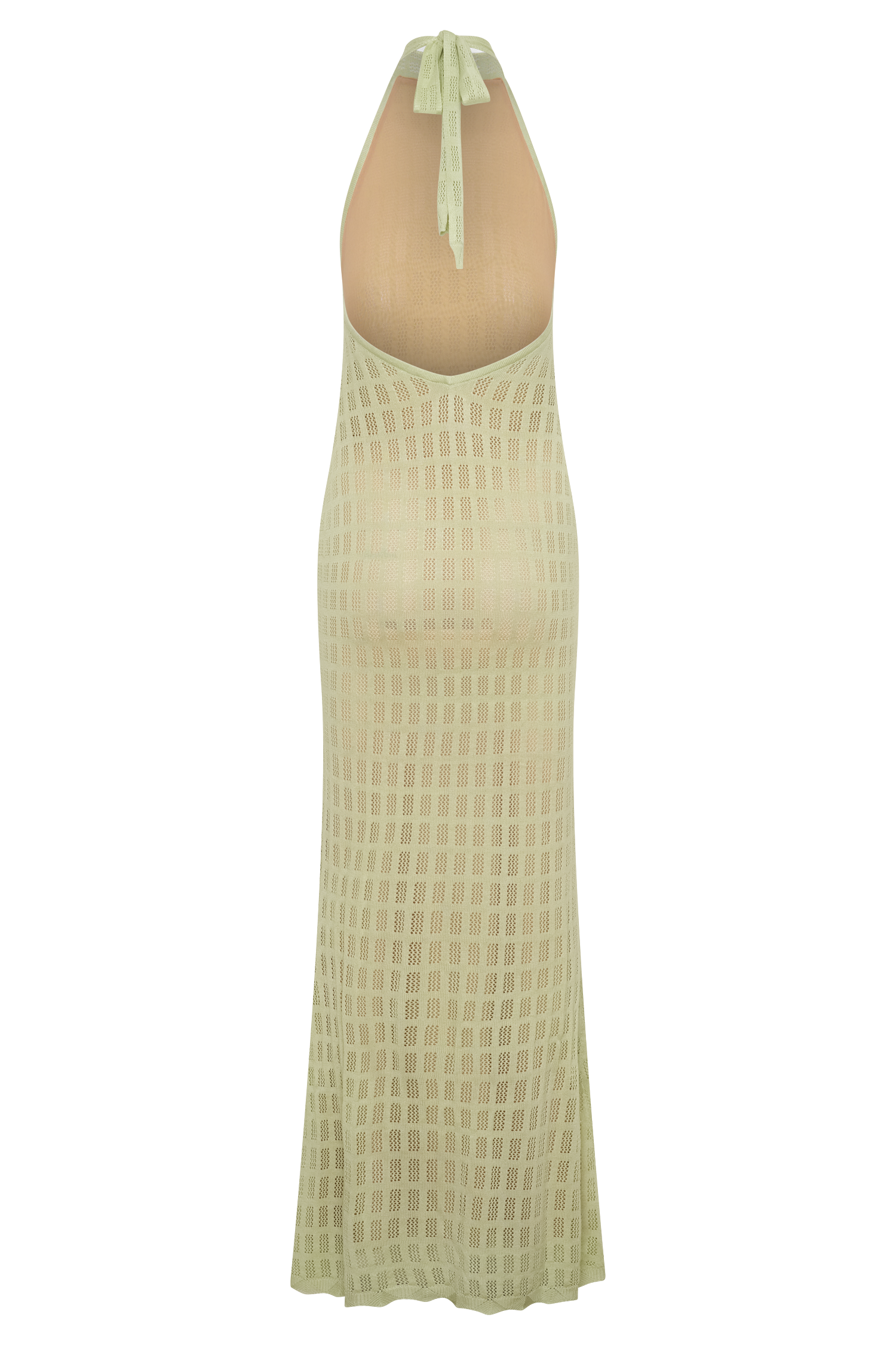 Hayley Halter Knit Maxi Dress - Seafoam - Image 8
