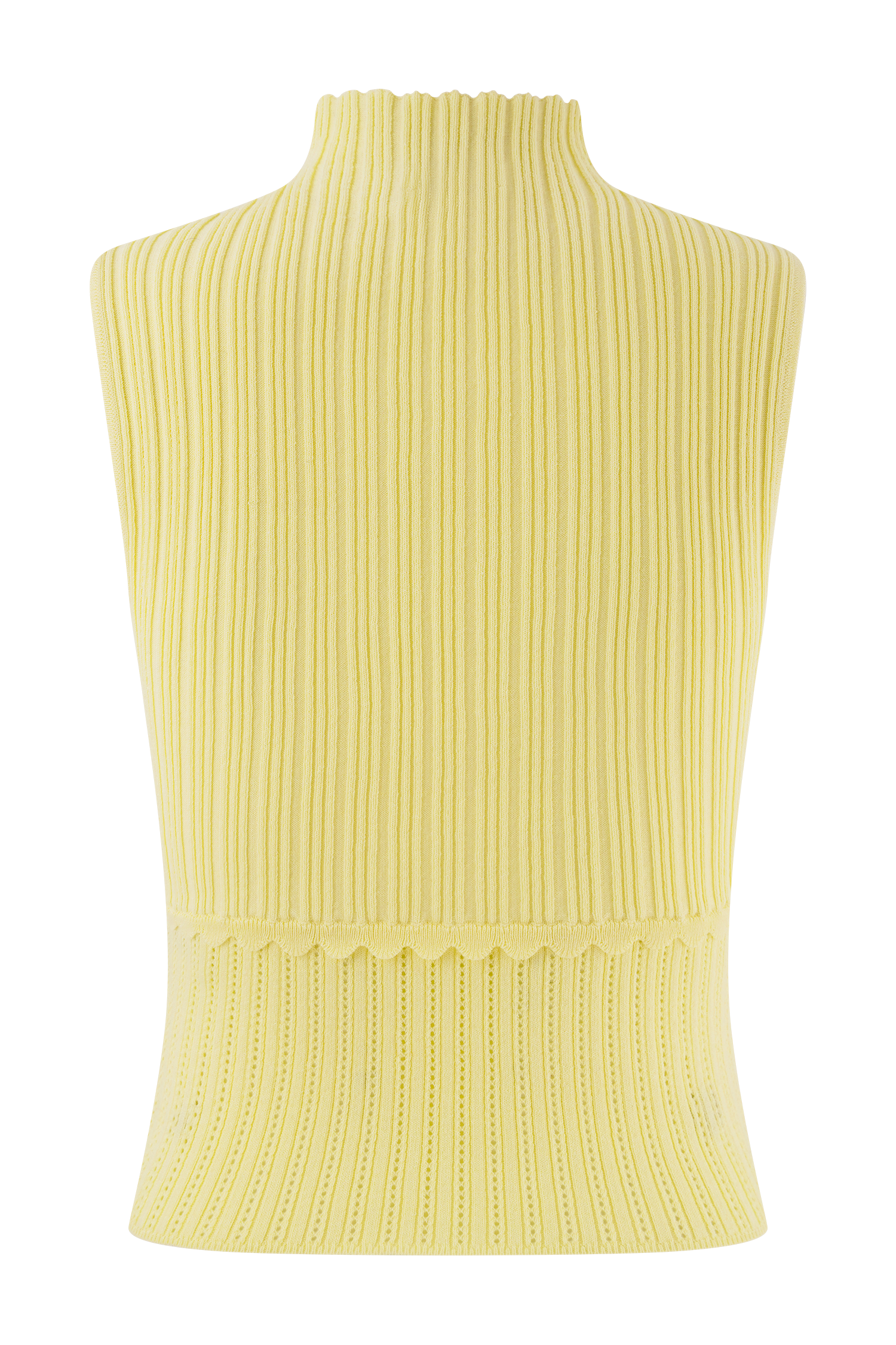 Indy Pointelle Knit Top - Lemon - Image 8