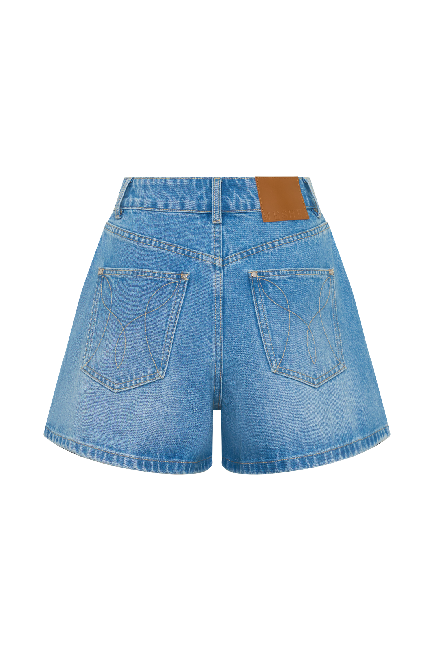 Jace A-Line Denim Shorts - Summer Blue - Image 10