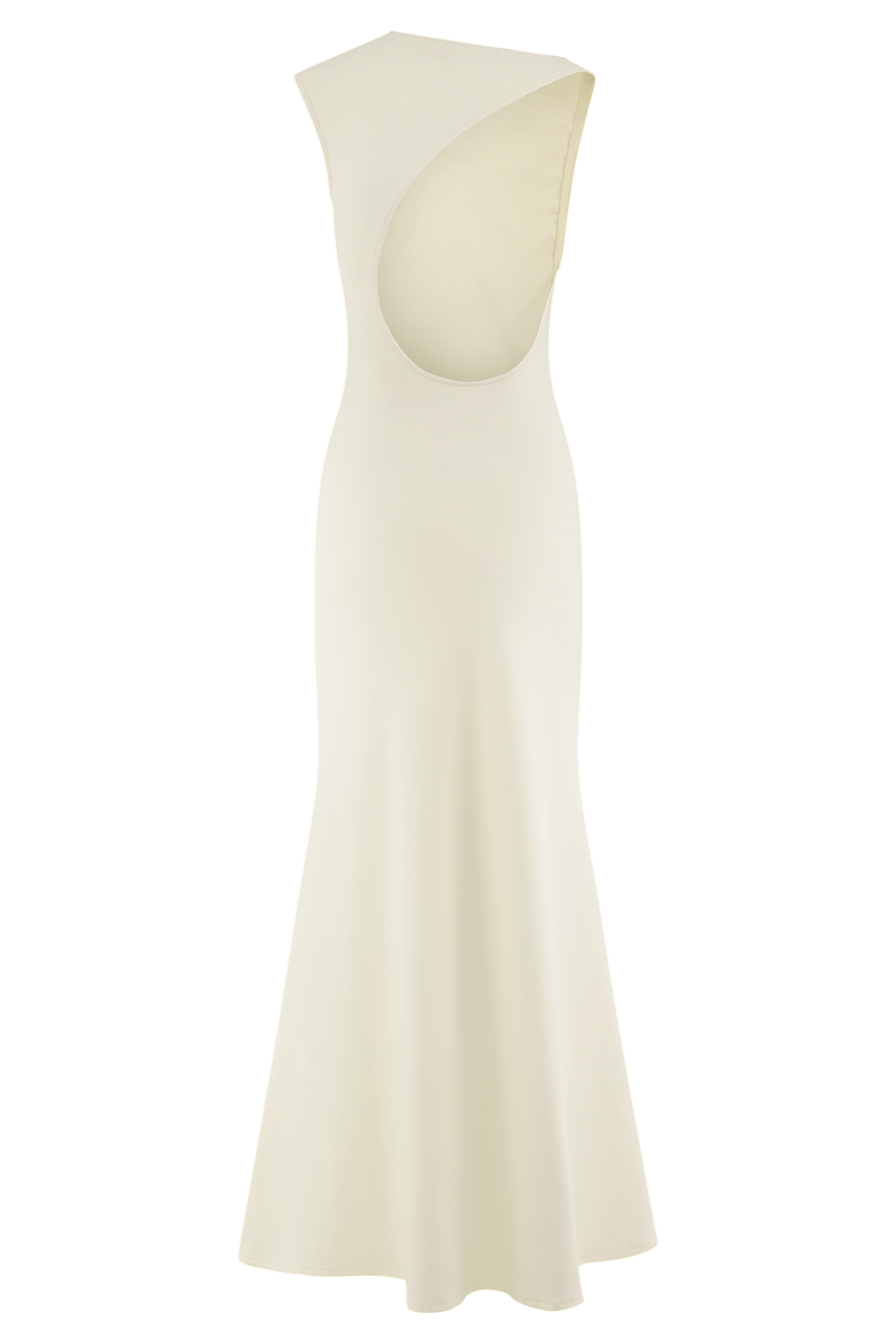 Katerina Scuba Jersey Cut Out Maxi Dress - Ivory - Image 6