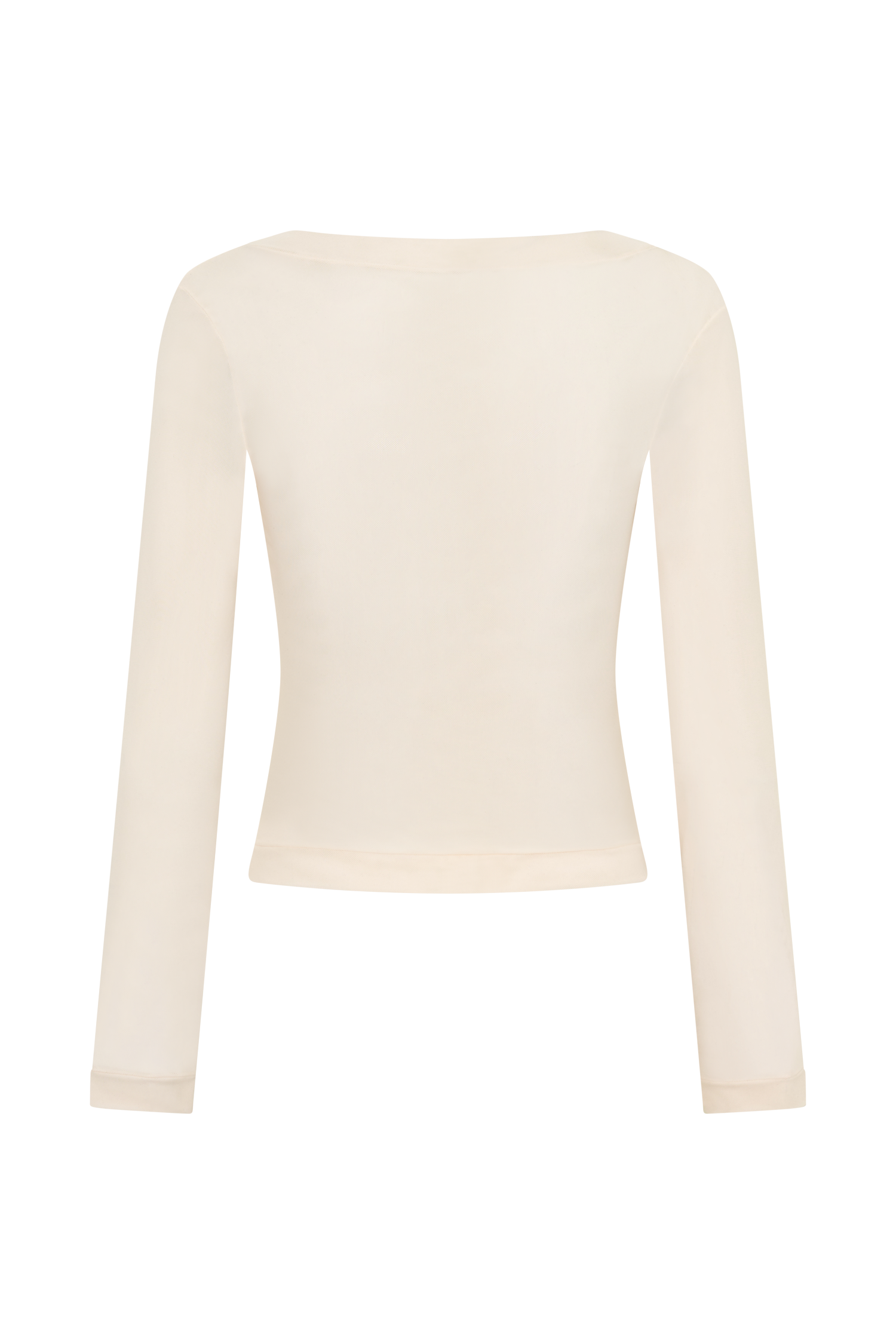 Lumi Long Sleeve Mesh Top - Bone - Image 11