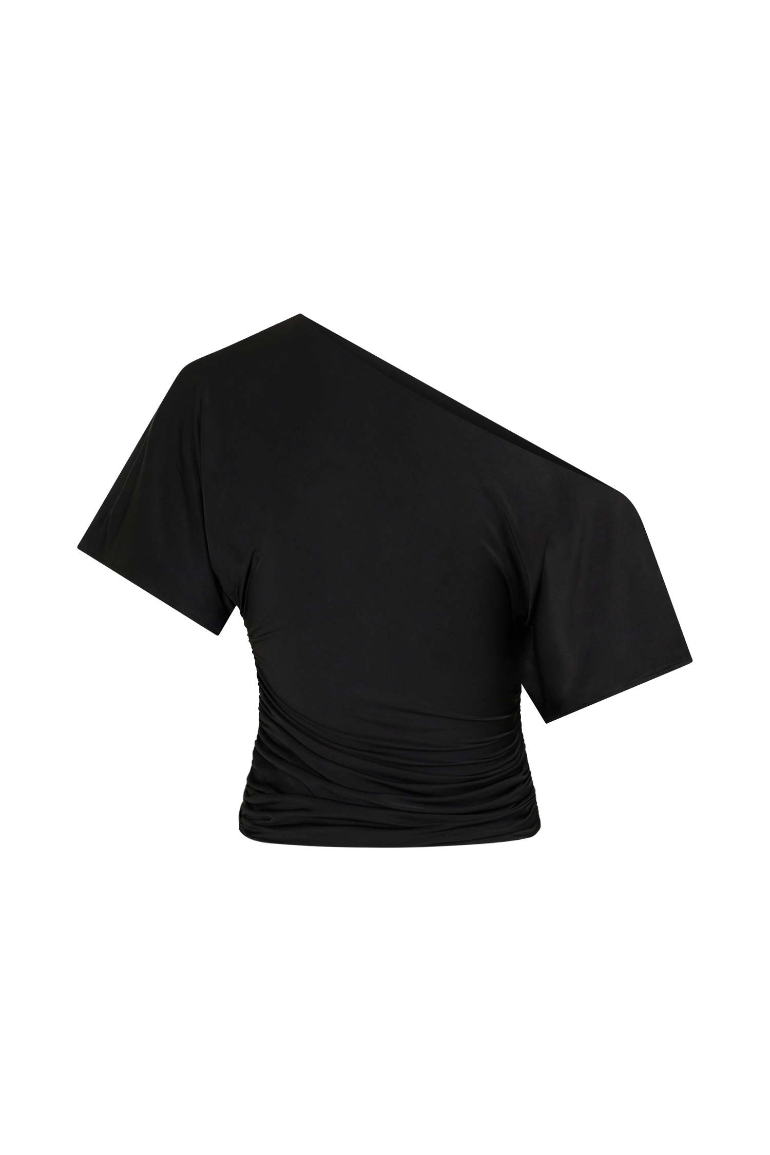 Luu Off Shoulder Slinky Top - Black - Image 9