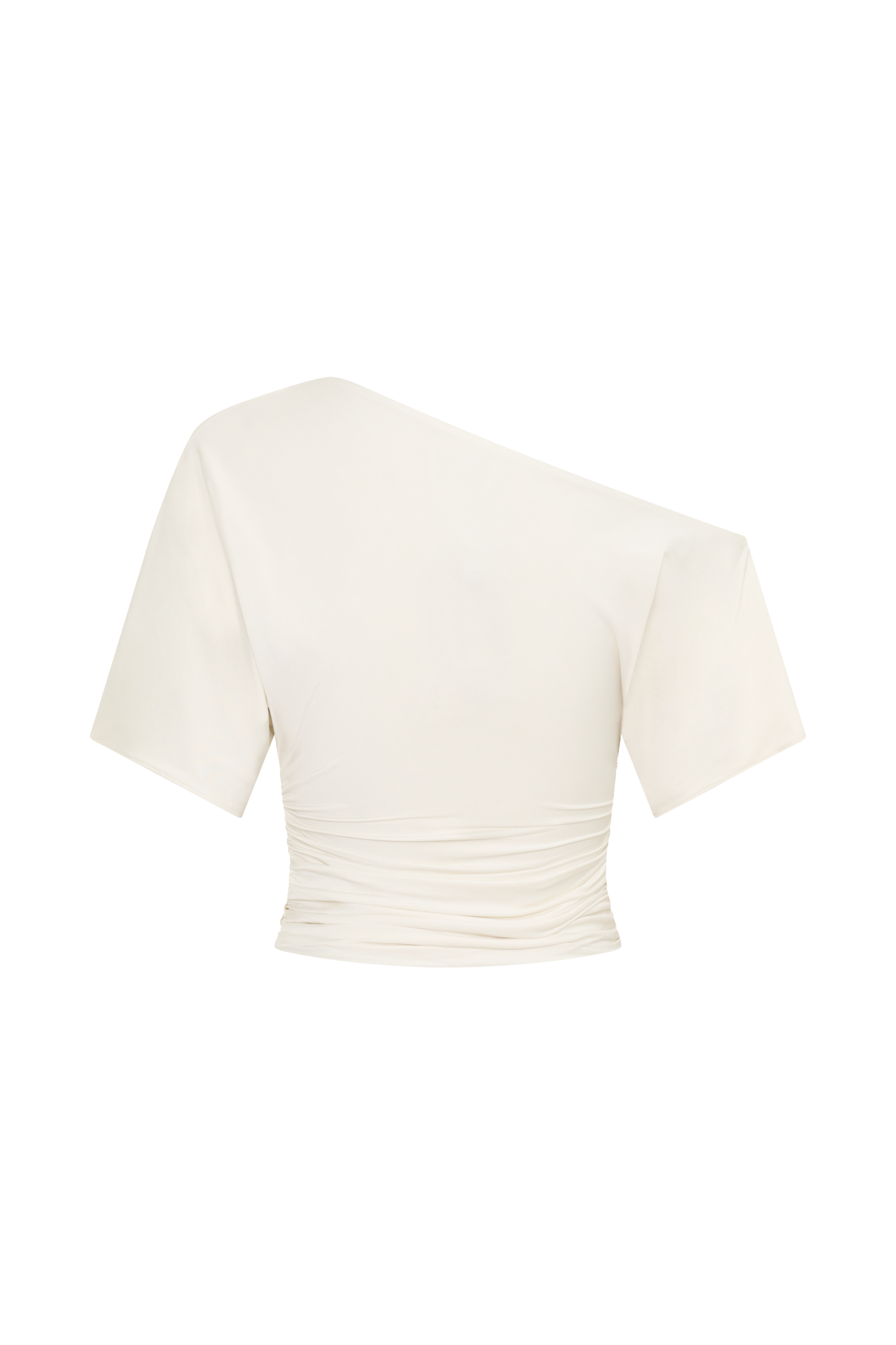 Luu Off Shoulder Slinky Top - Ivory - Image 7