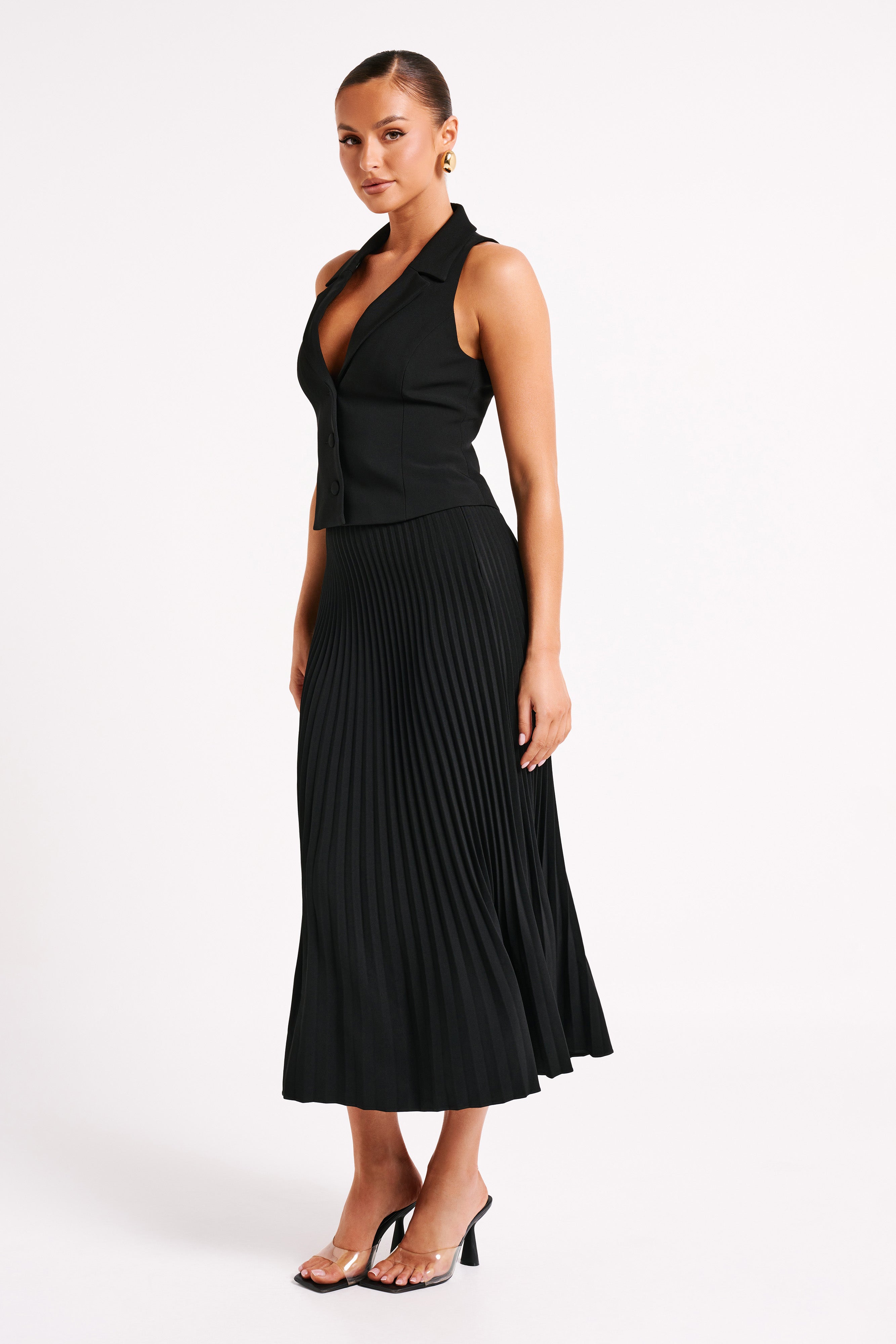 Mura Suiting Vest - Black - Image 11