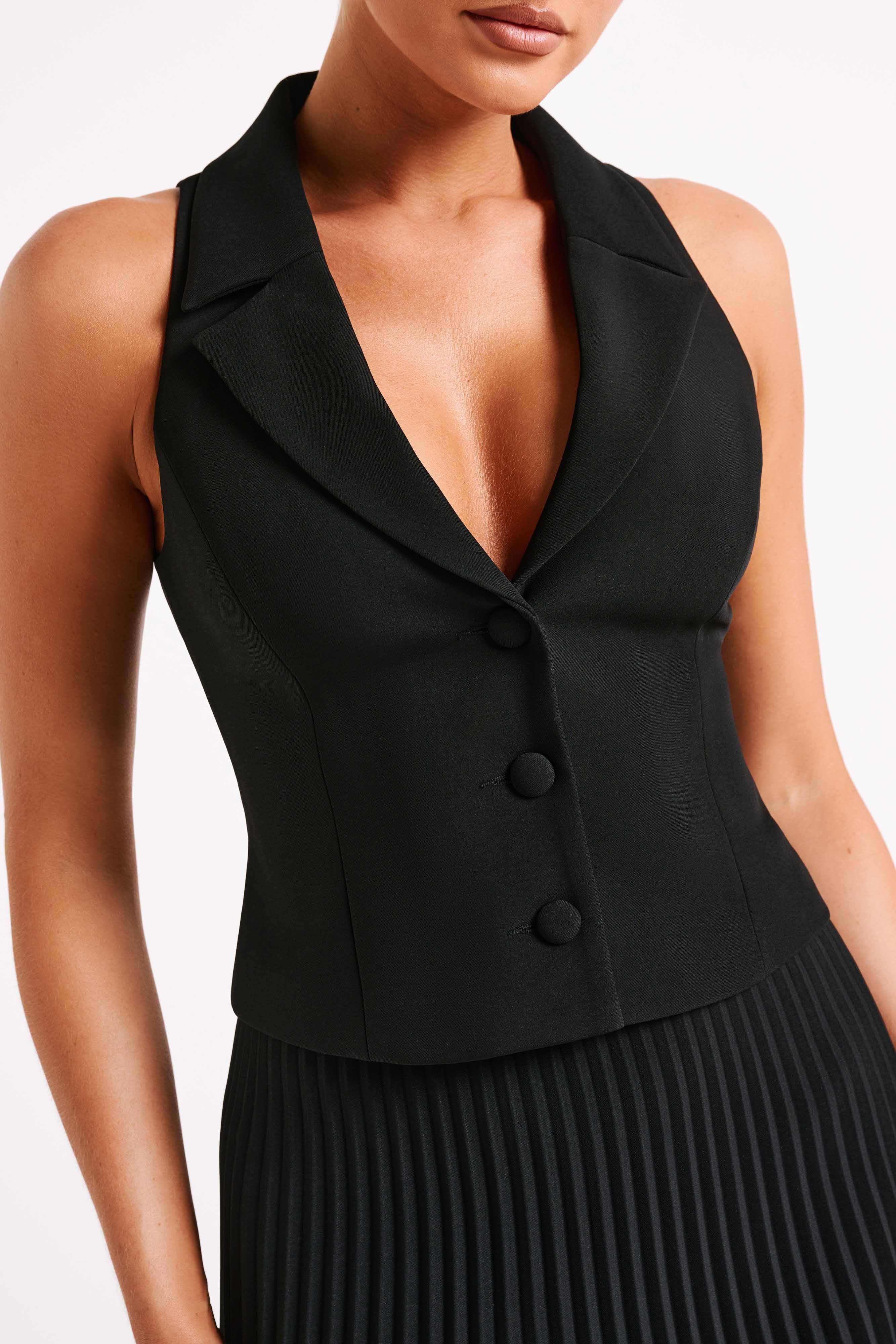 Mura Suiting Vest - Black - Image 3