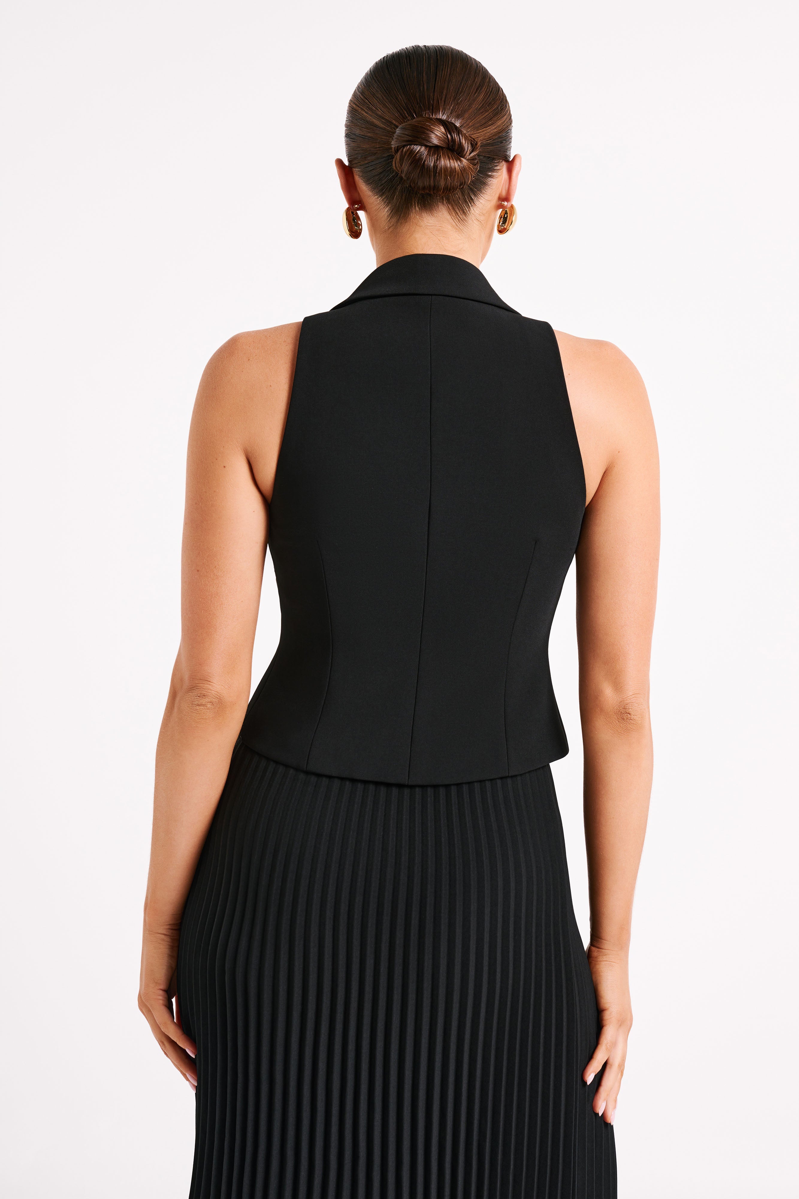 Mura Suiting Vest - Black - Image 2