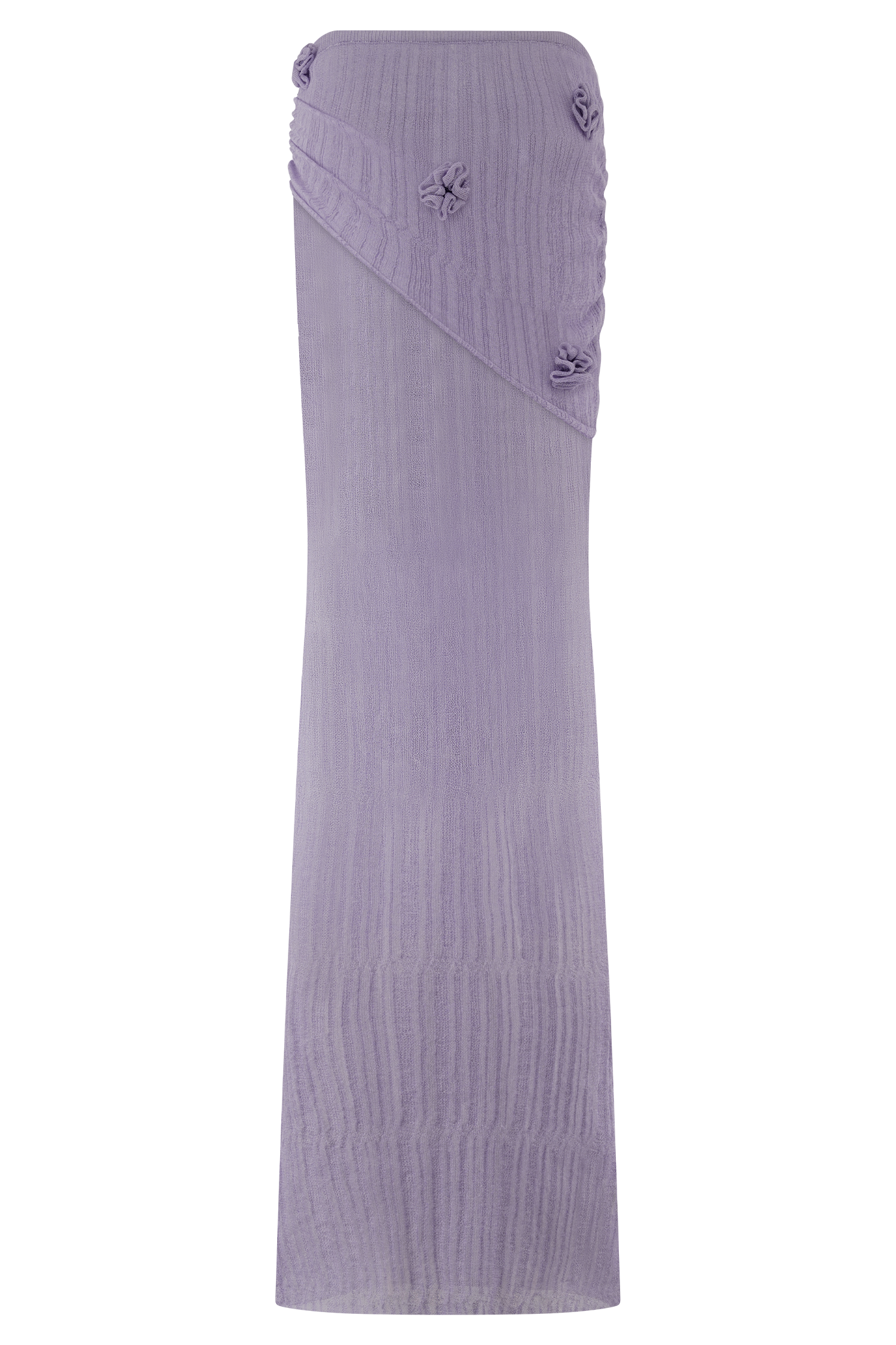 Orianna Orchid Knit Maxi Skirt - Orchid - Image 7