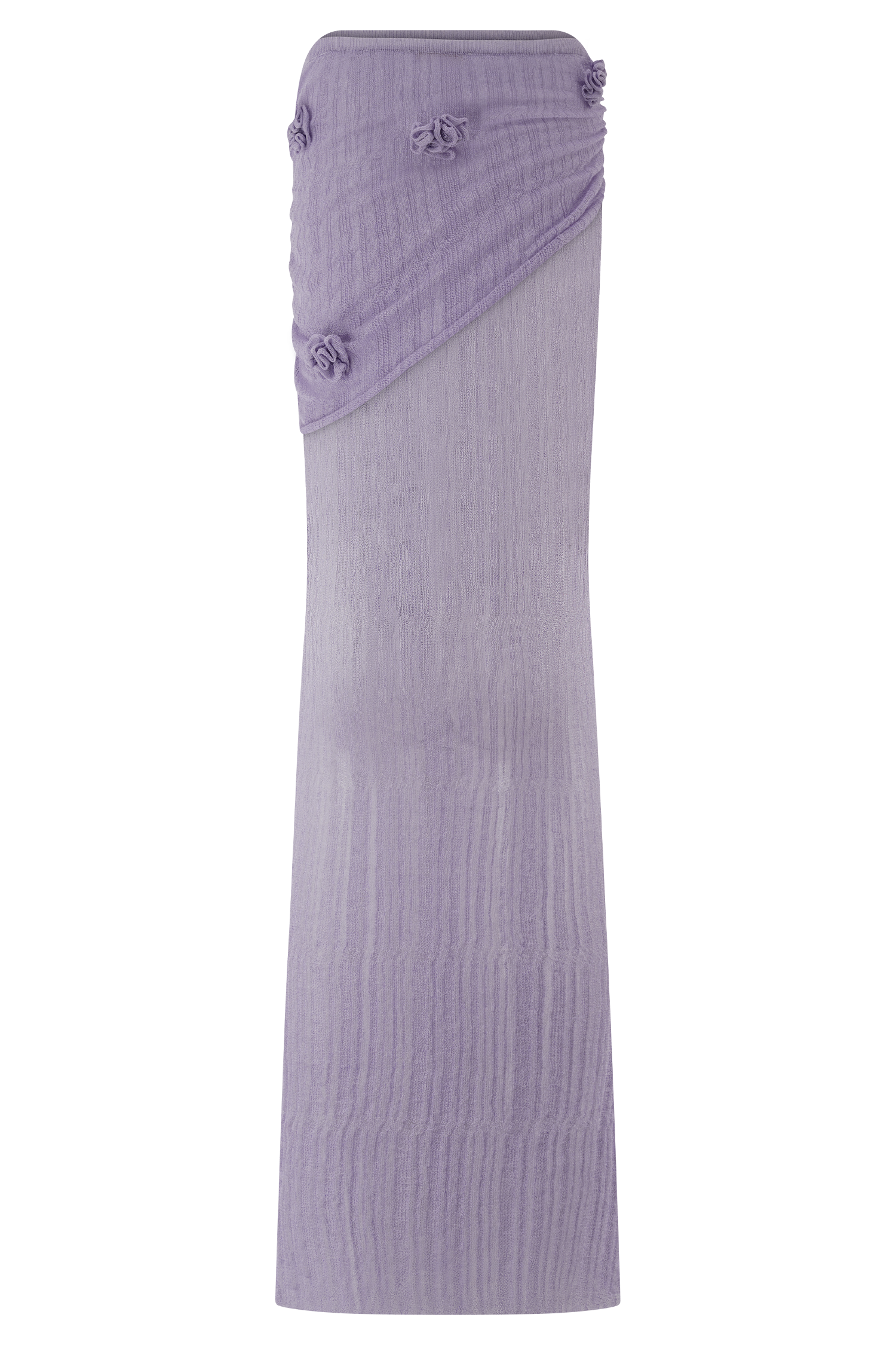 Orianna Orchid Knit Maxi Skirt - Orchid - Image 6