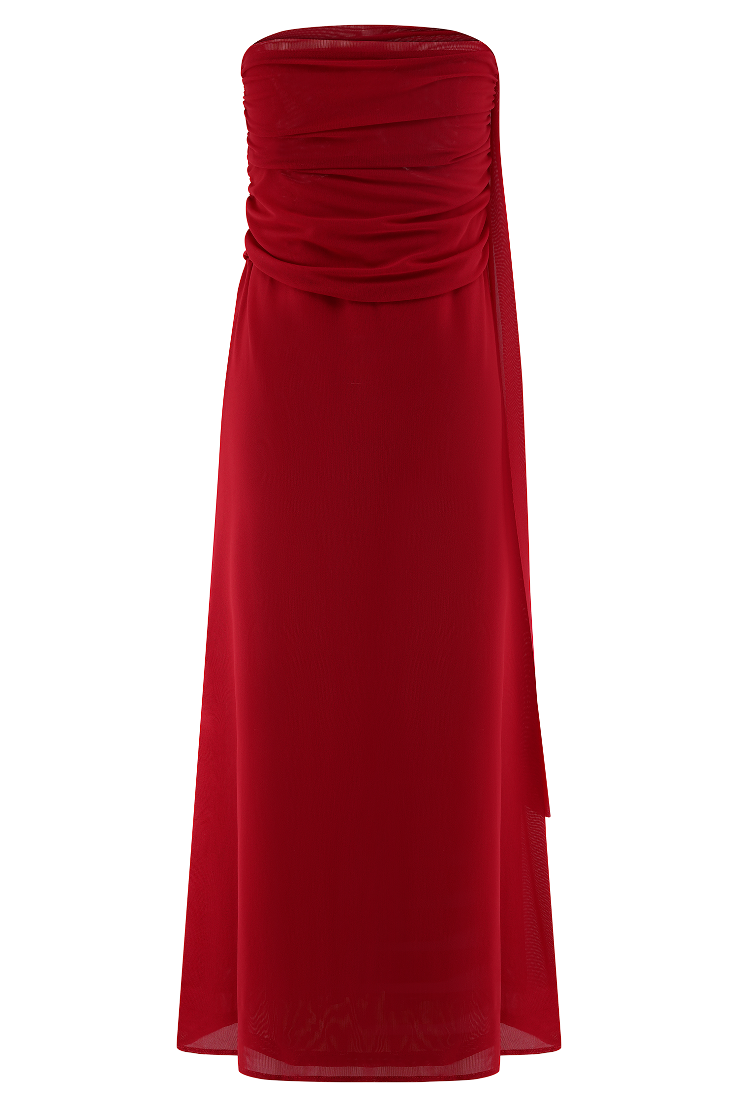 Arna Mesh Maxi Skirt - Ruby - Image 9