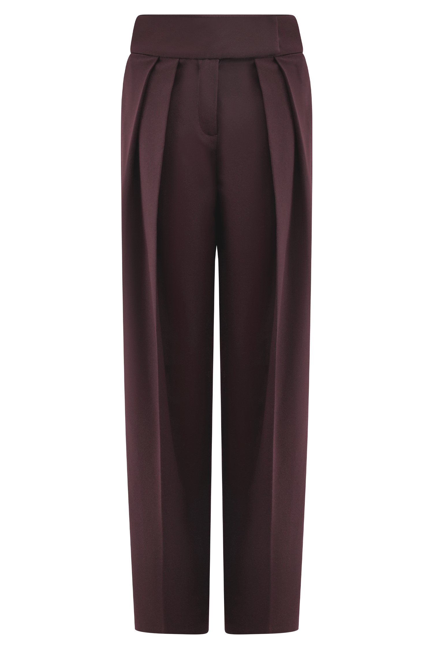 Penelope Pleated High Waisted Pants - Chocolate - Image 10