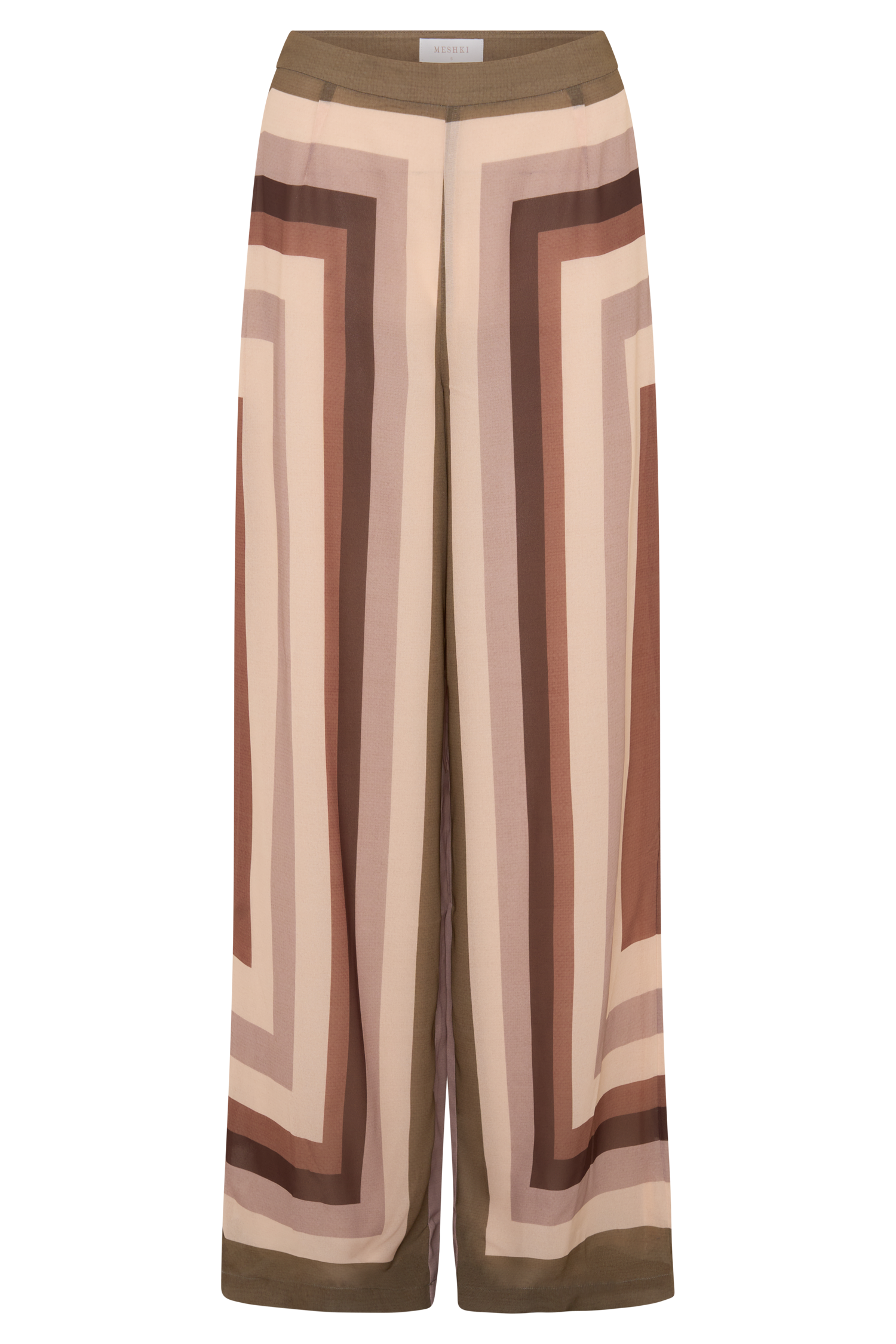 Rachel Chiffon Straight Leg Pants - Multi Stripe - Image 10