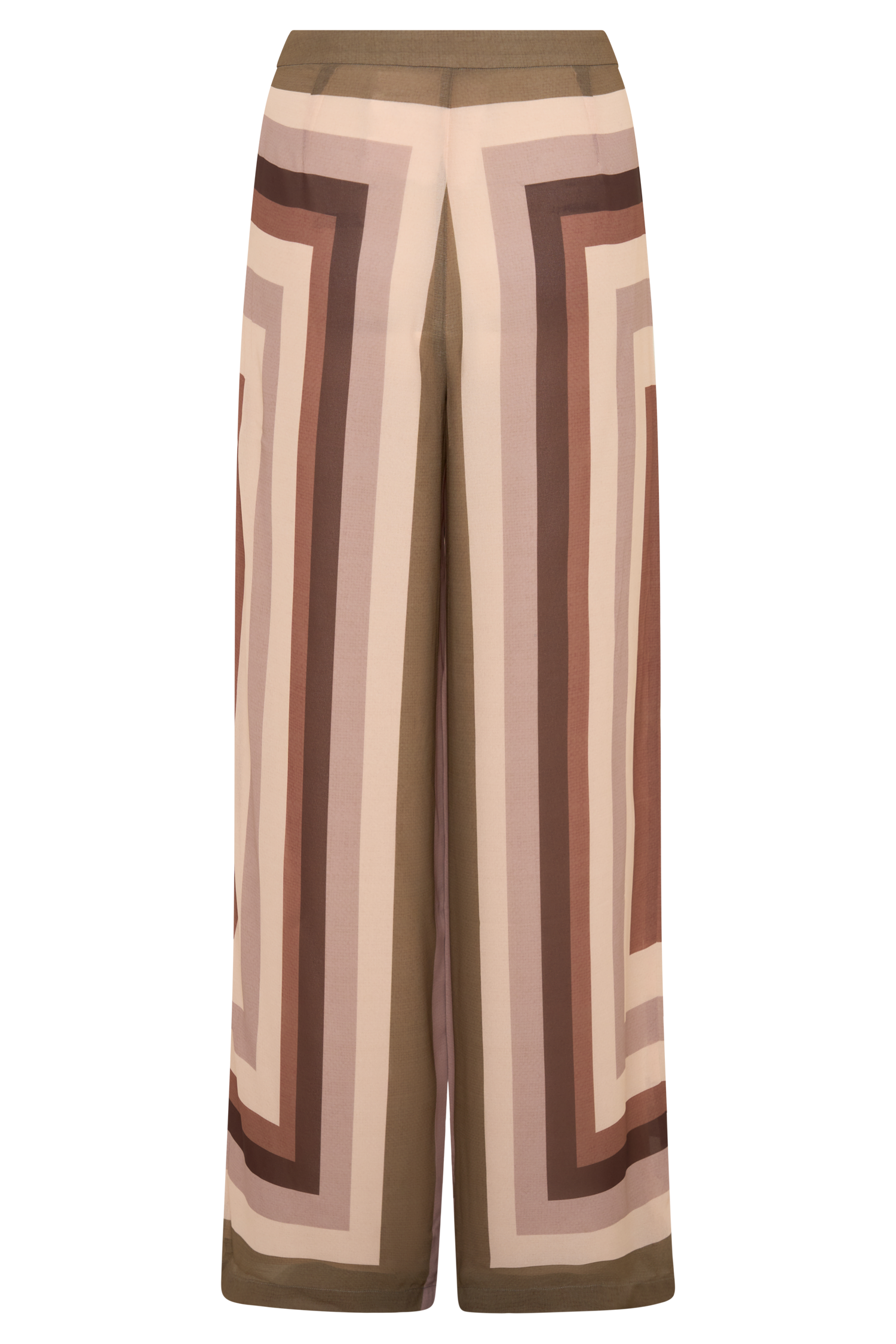 Rachel Chiffon Straight Leg Pants - Multi Stripe - Image 9